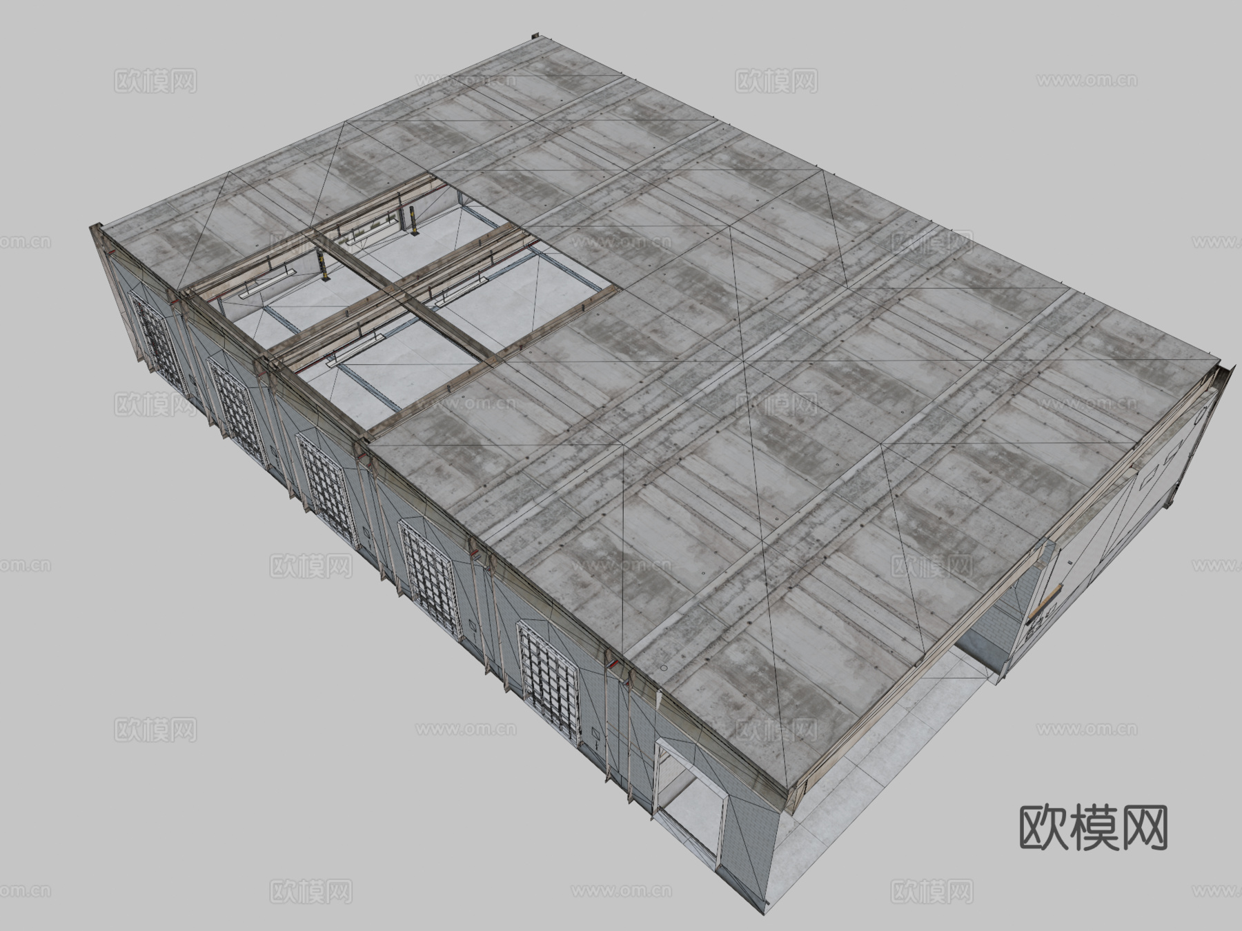 工业风仓库 车库3d模型