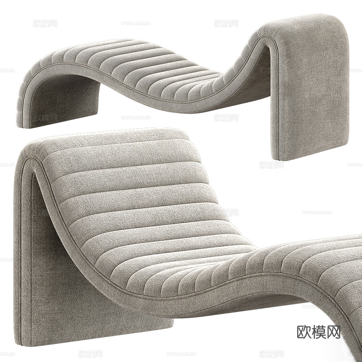 躺椅3d模型下载