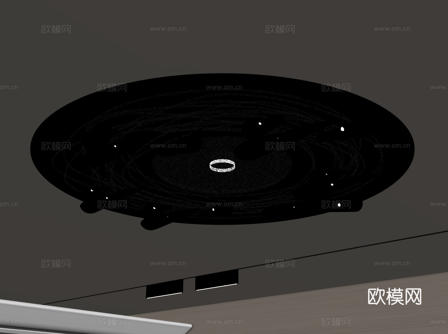 现代吸顶灯 装饰吊灯su模型下载（渲染图1）
