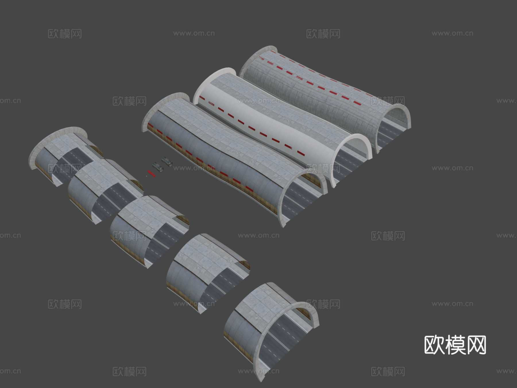高速公路 隧道3d模型