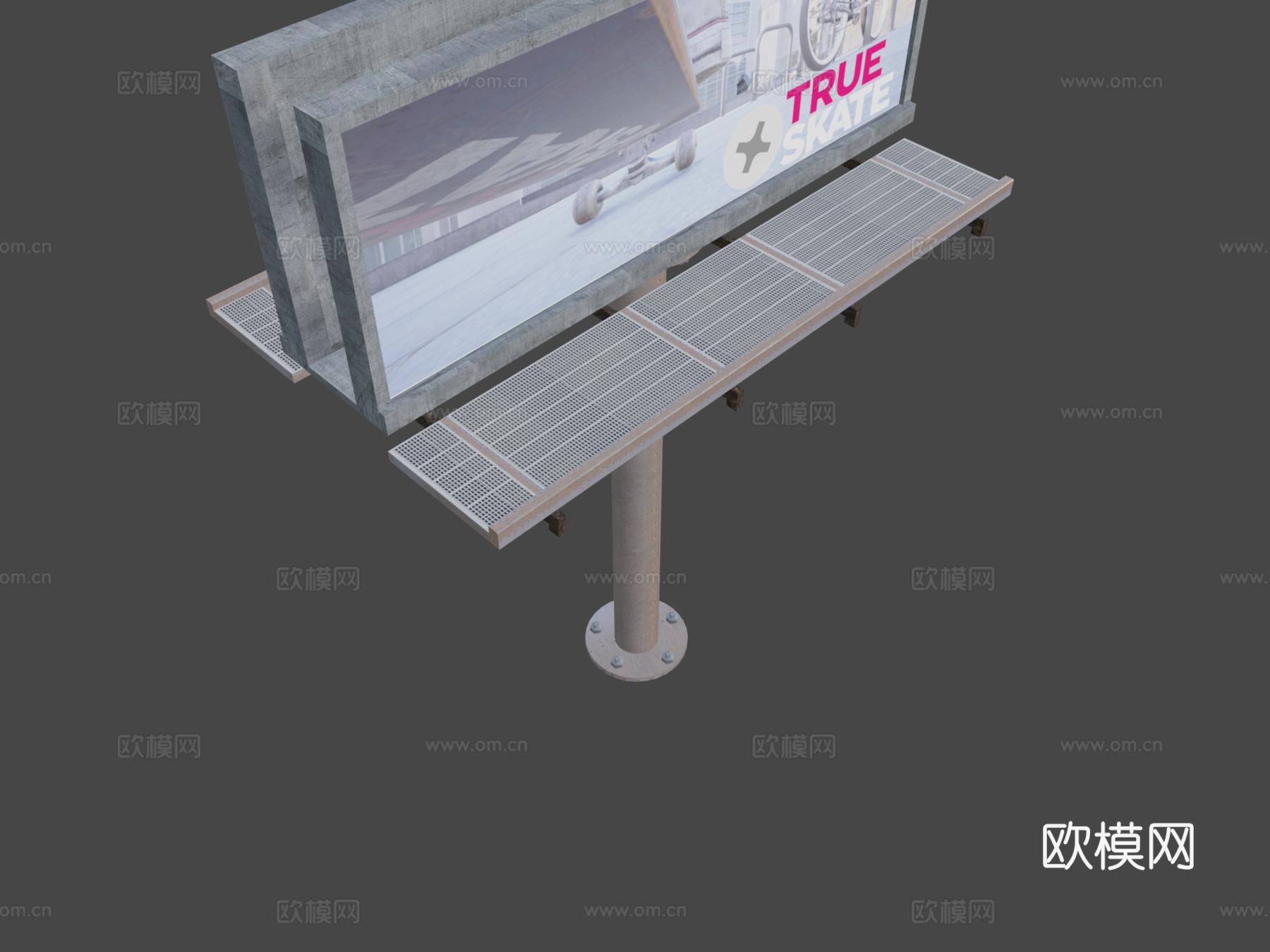 广告牌 指示牌 标志牌3d模型