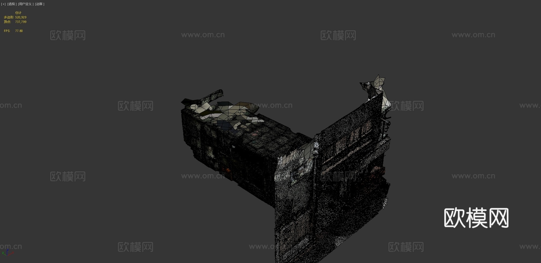 旧日本车库3d模型下载（渲染图4）