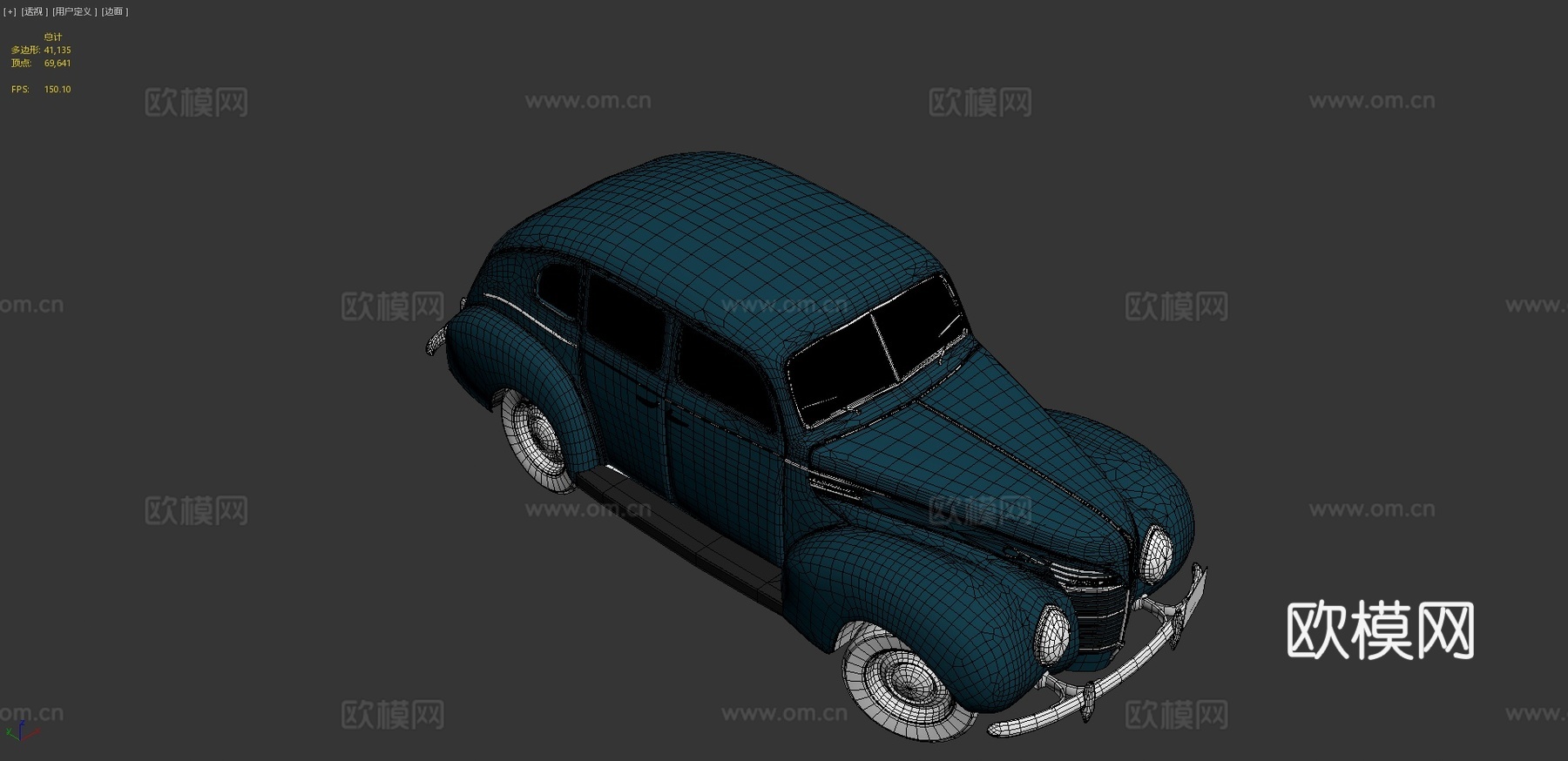 汽车 老爷车 机动车3d模型