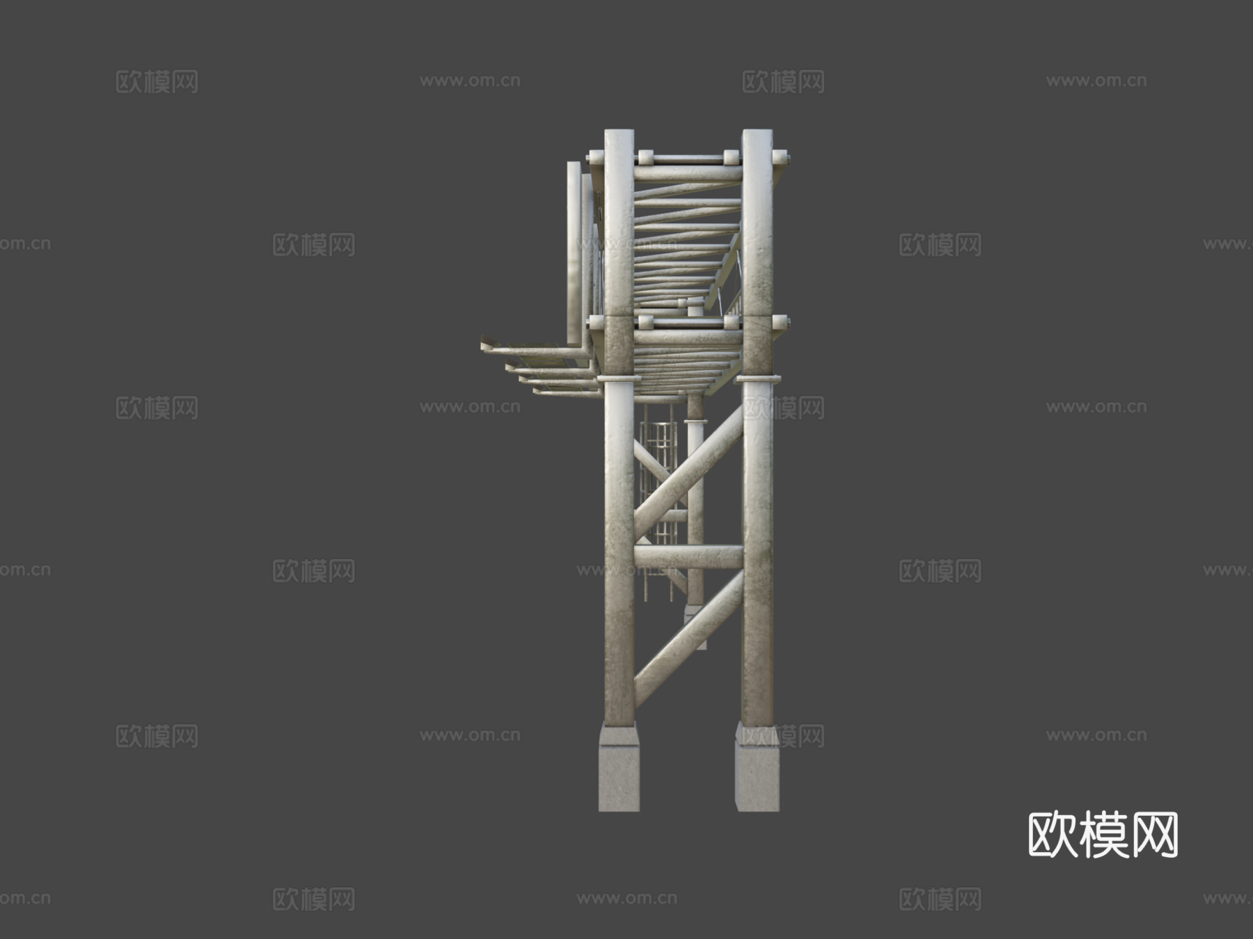 龙门标志牌 指示牌 广告牌3d模型