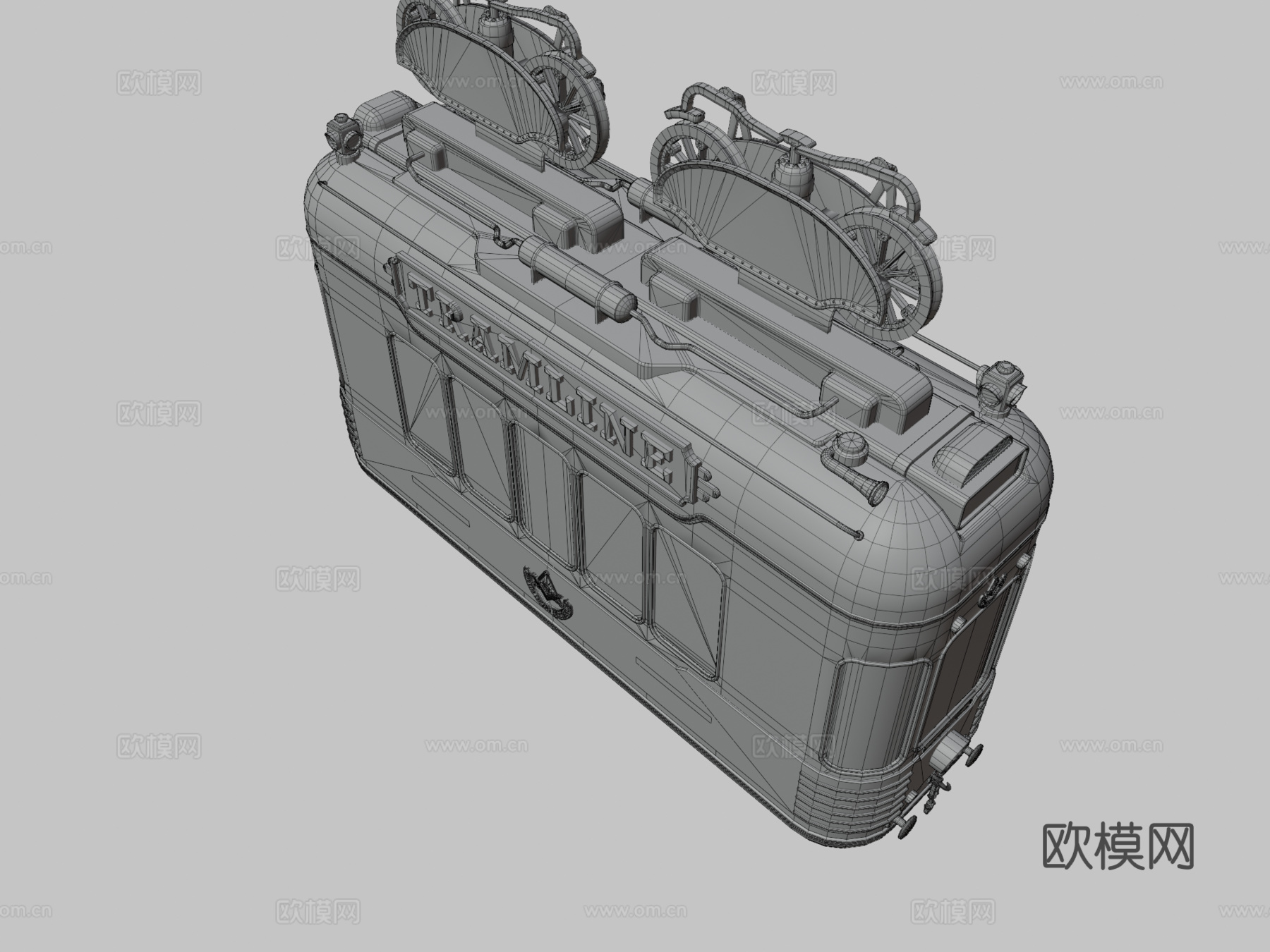 皇家电车 公交车 巴士3d模型