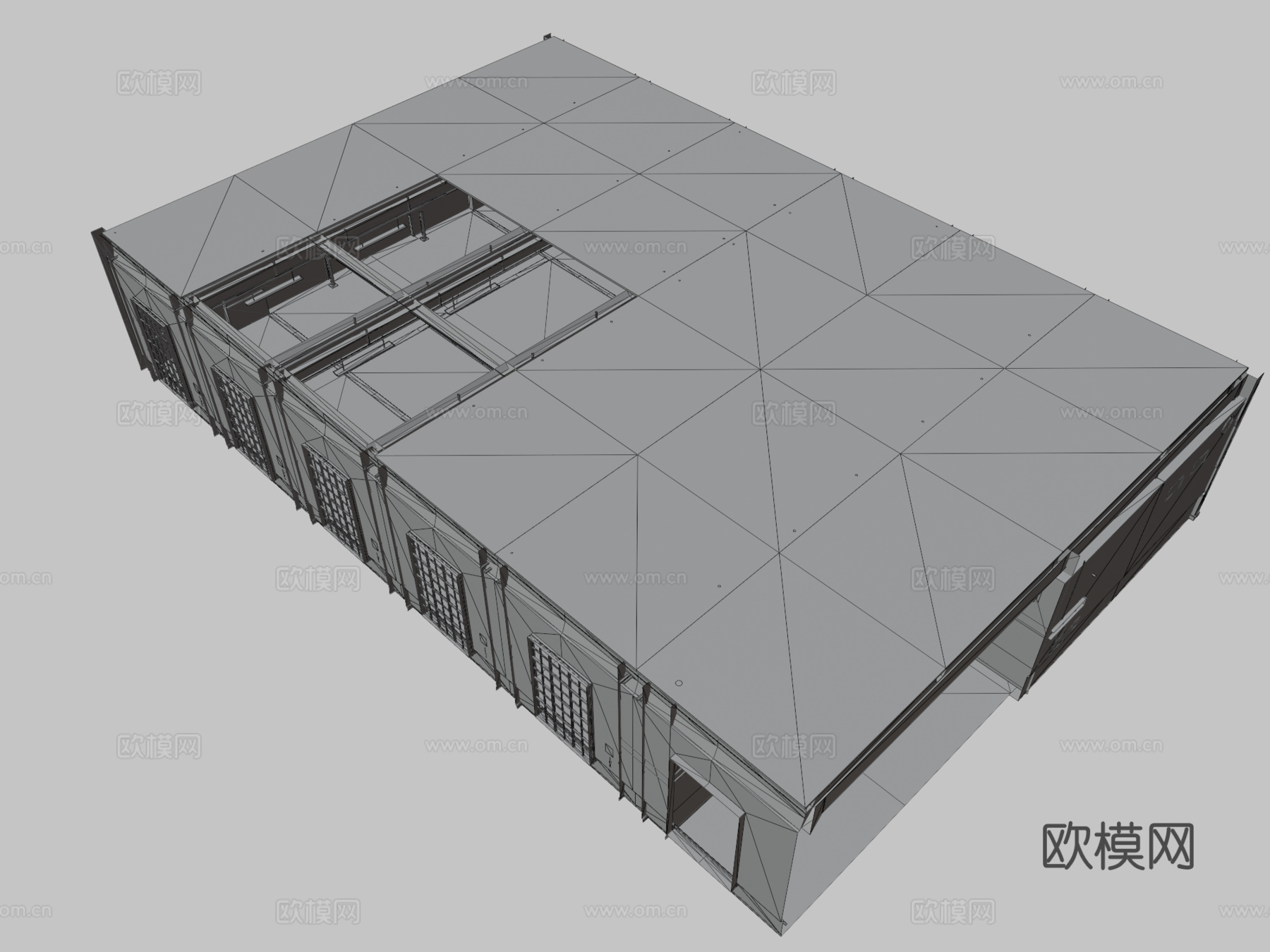 工业风仓库 车库3d模型