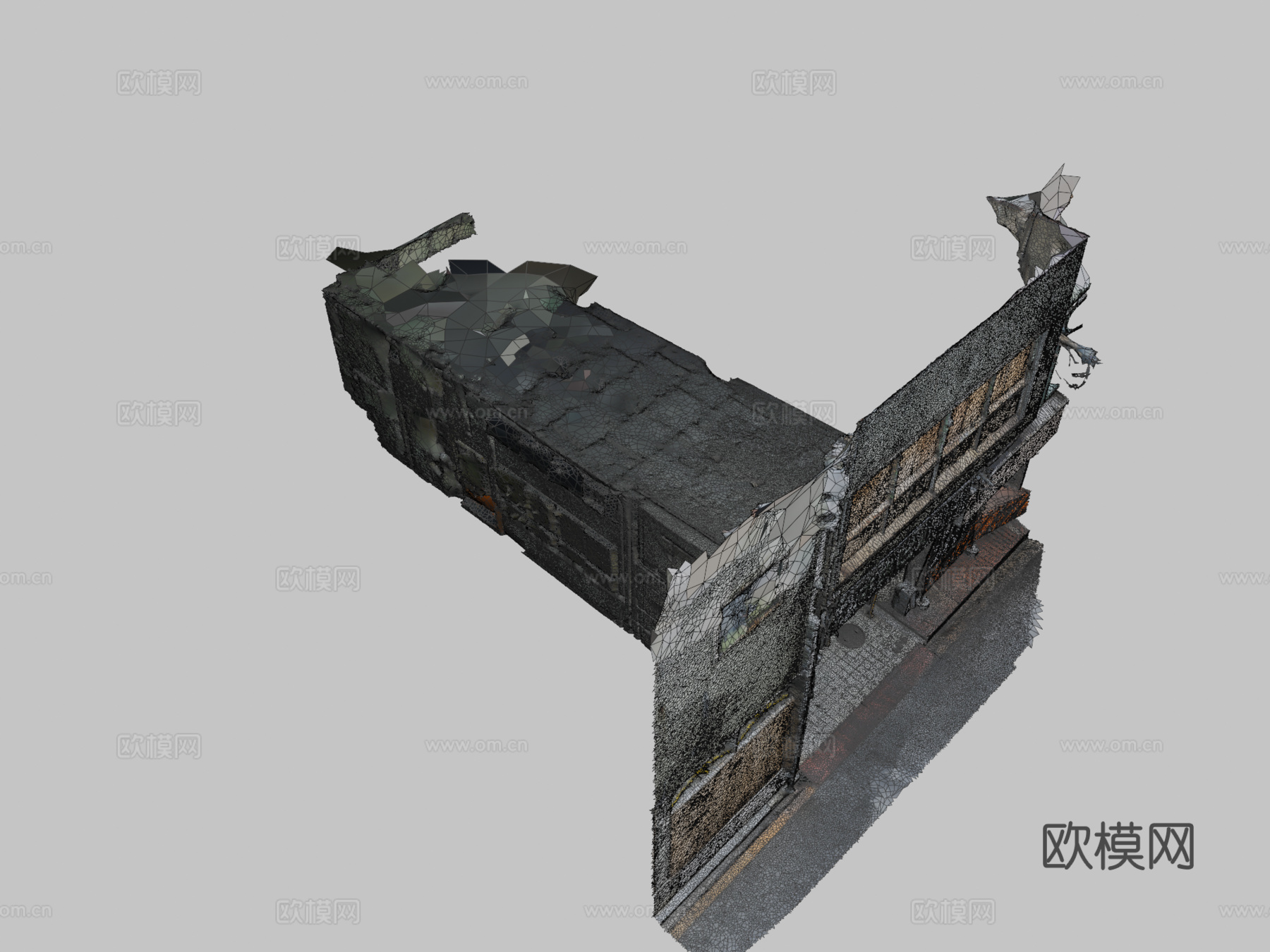 旧日本车库3d模型下载（渲染图2）