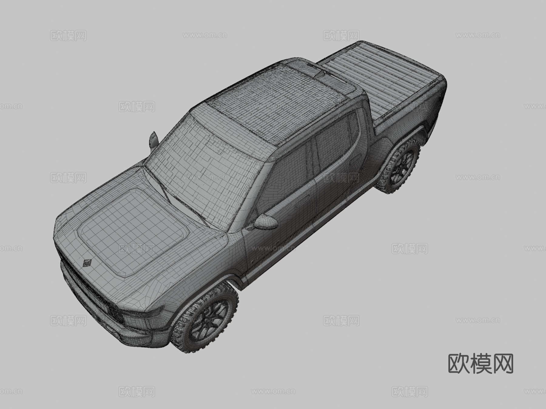 皮卡车 汽车3d模型