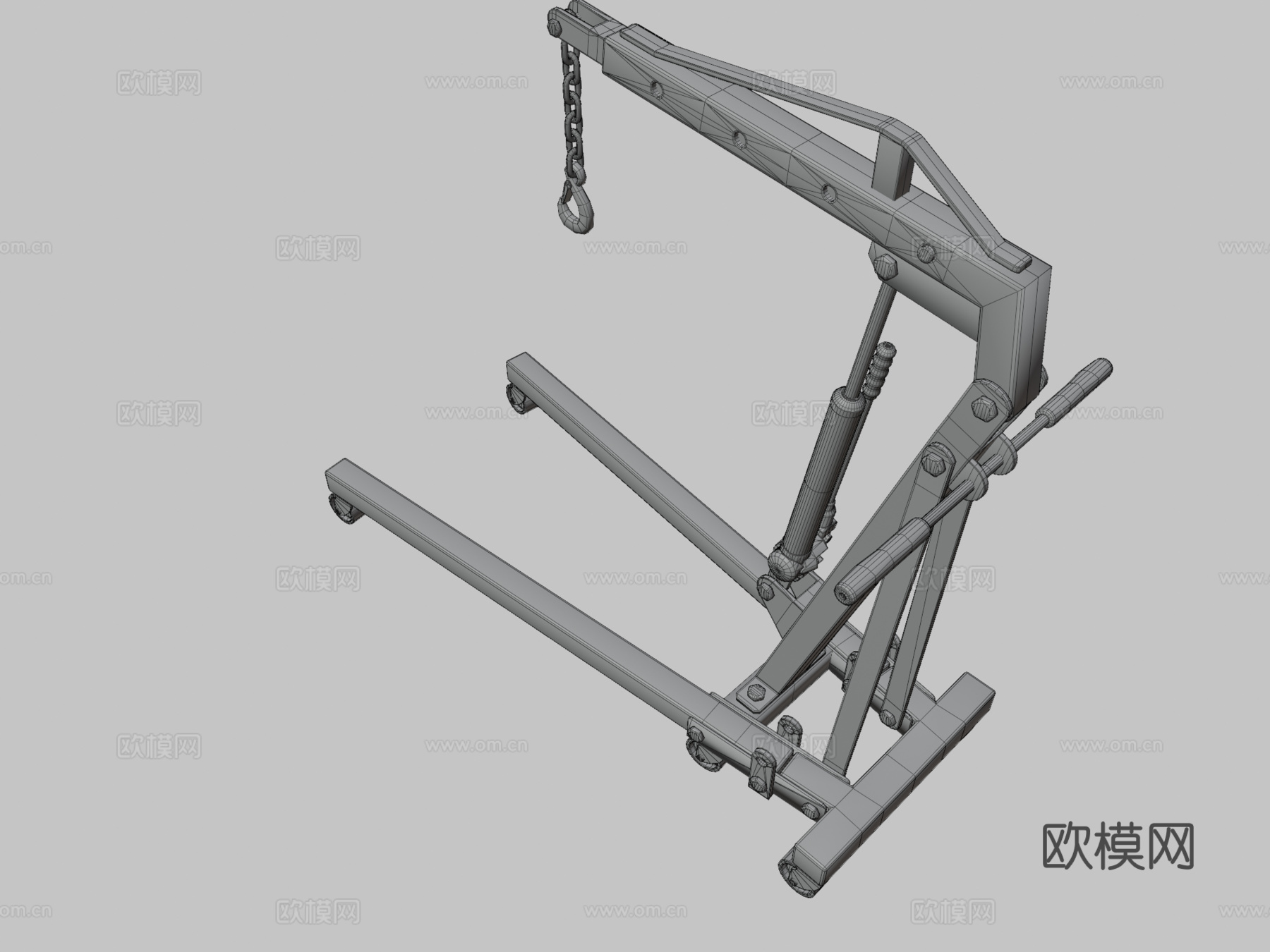 引擎起重机3d模型