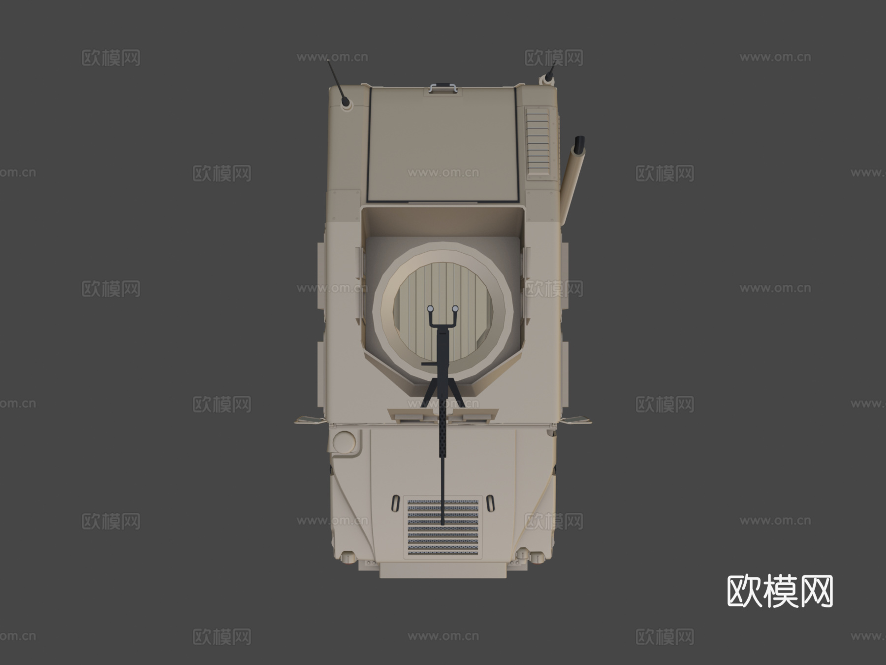 陆军悍马 军用坦克3d模型