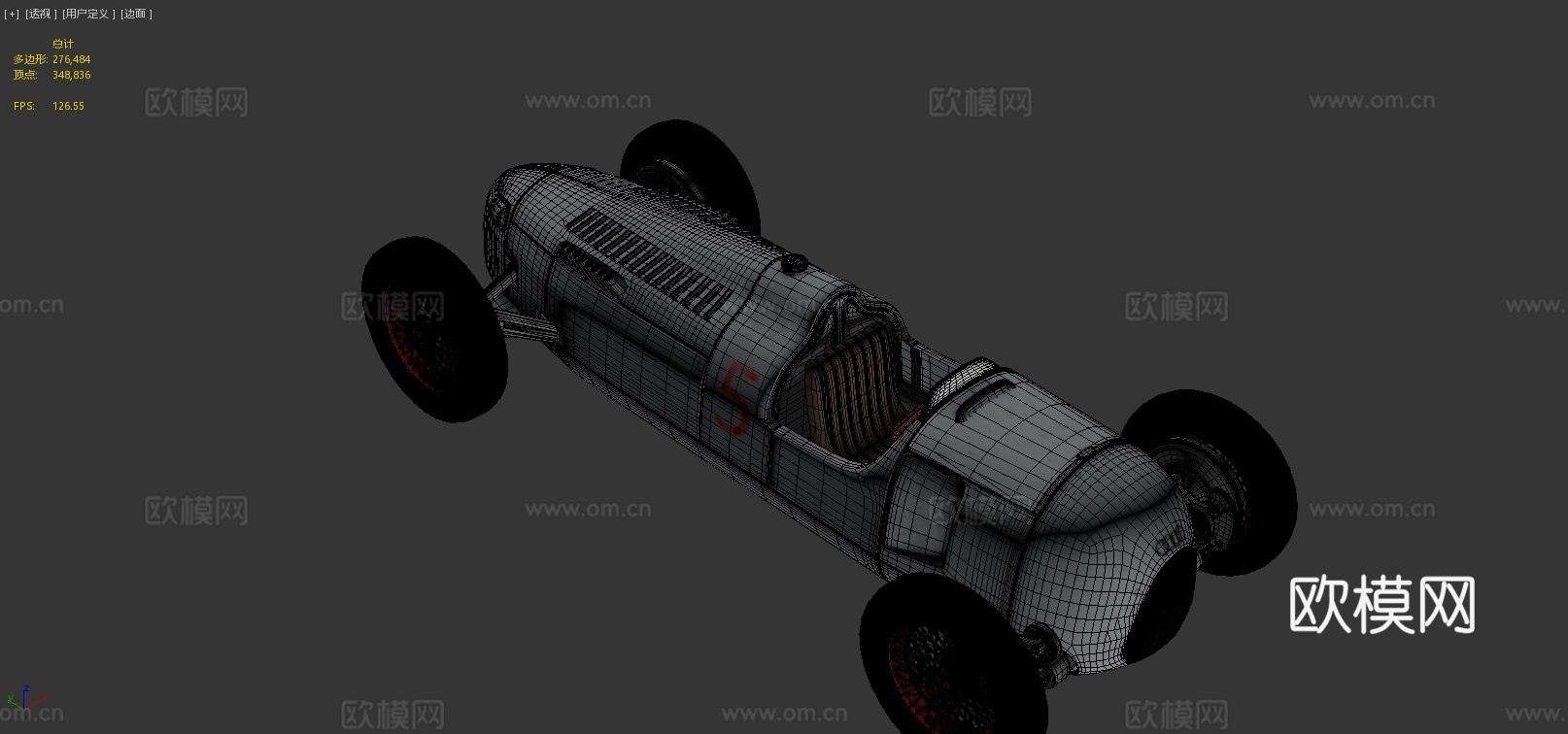 赛博朋克汽车 赛车3d模型