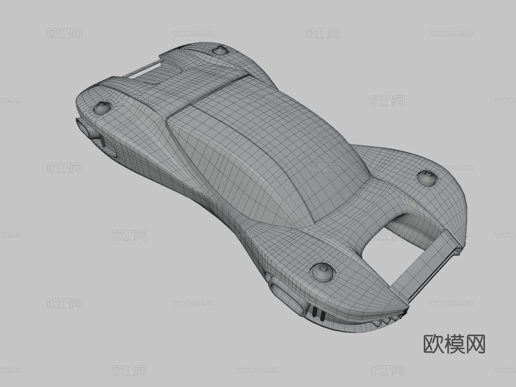 未来飞行运动车3d模型