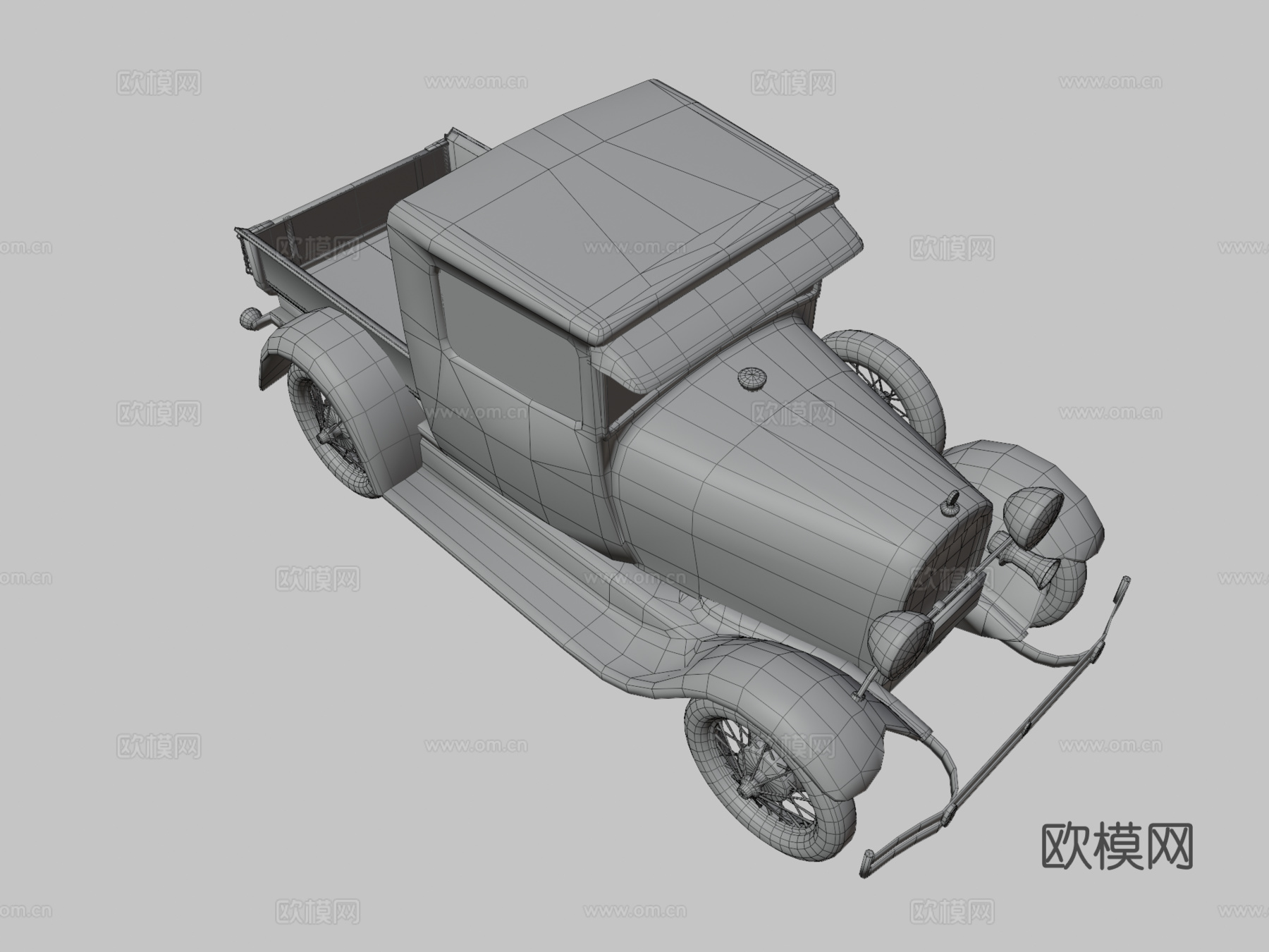 老式汽车3d模型