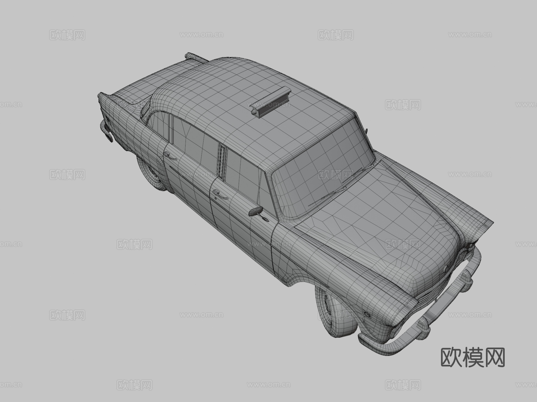 黄出租车3d模型