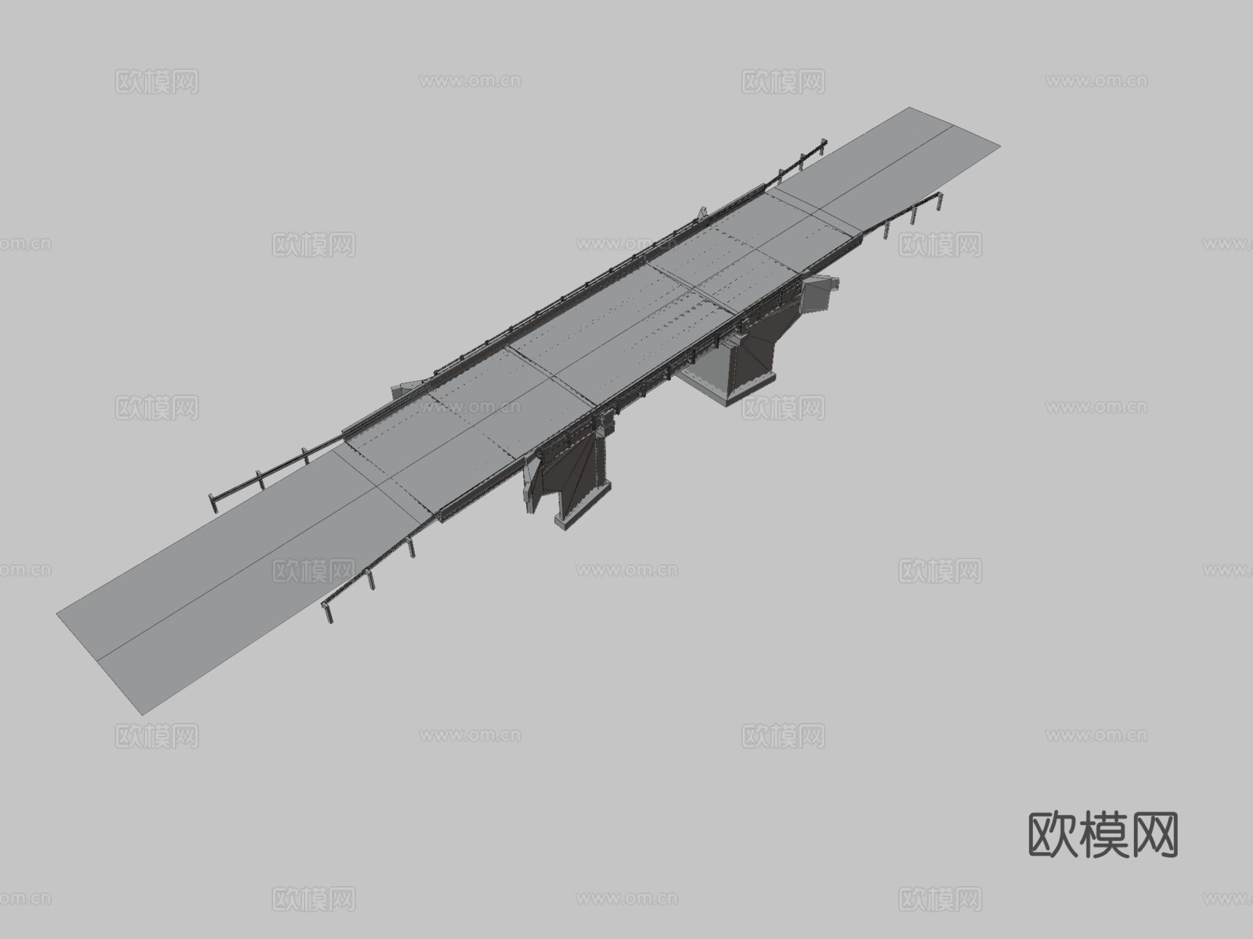 高速公路 道路桥3d模型