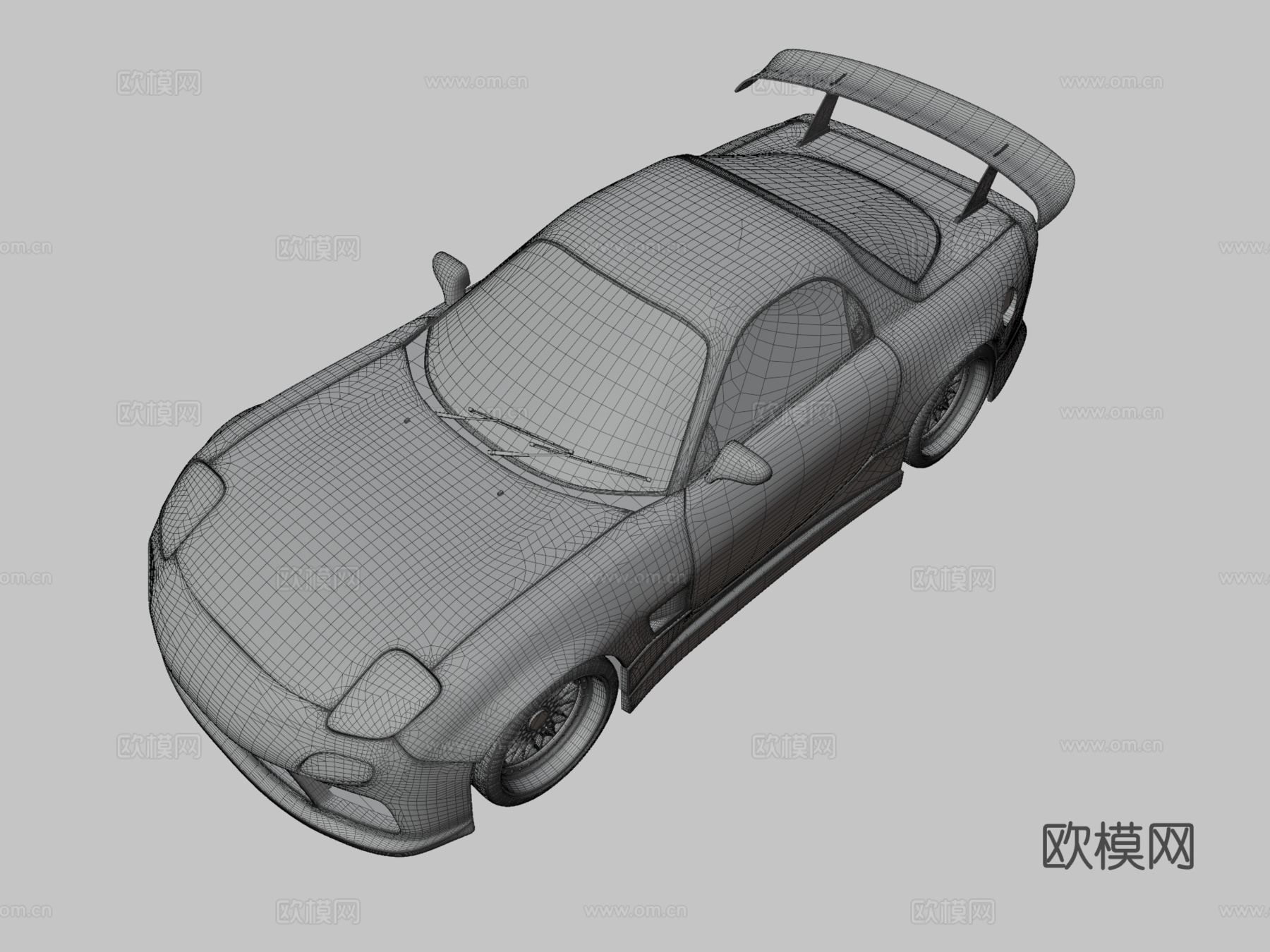 改装马自达汽车3d模型