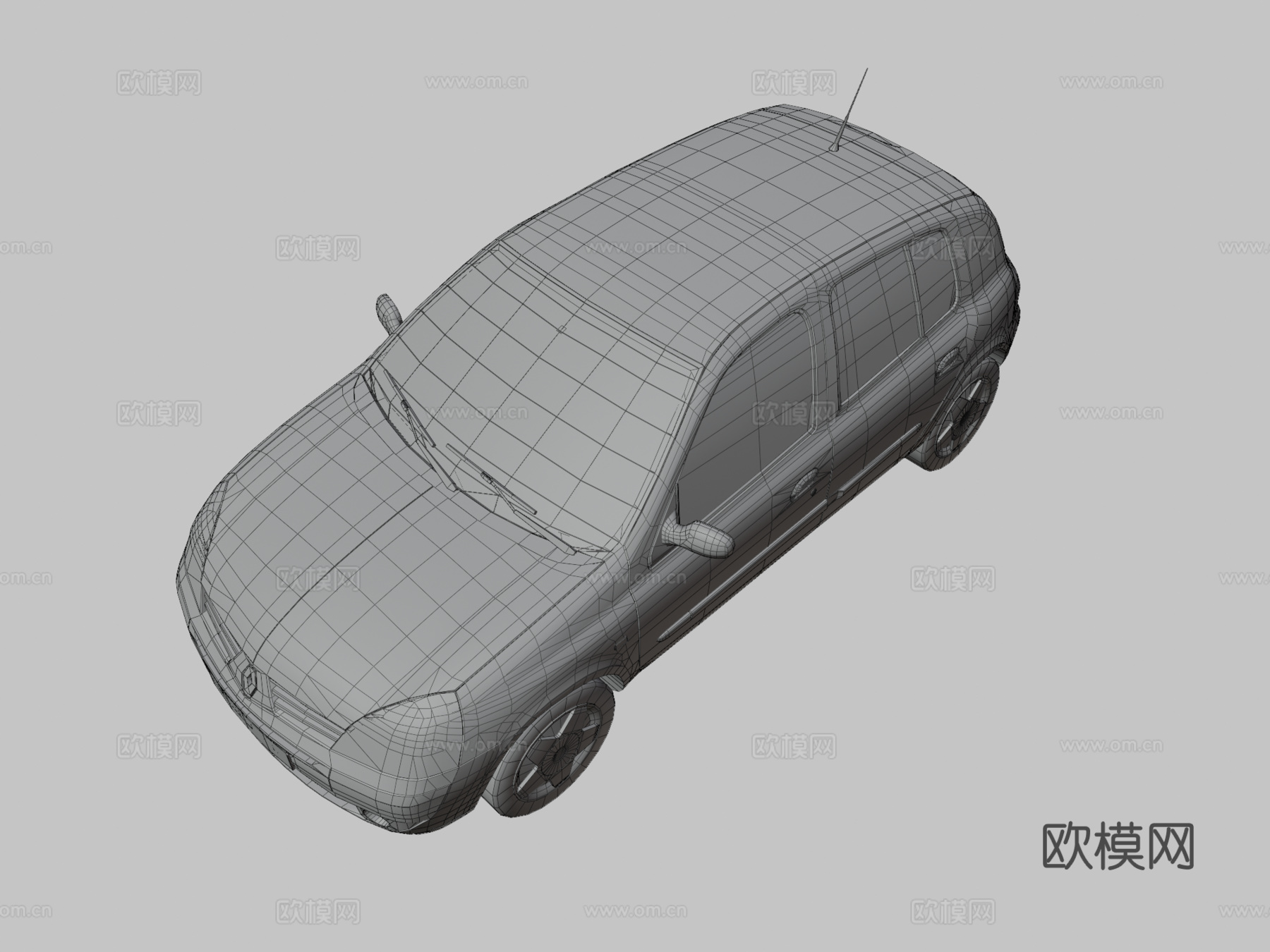 雷诺汽车3d模型