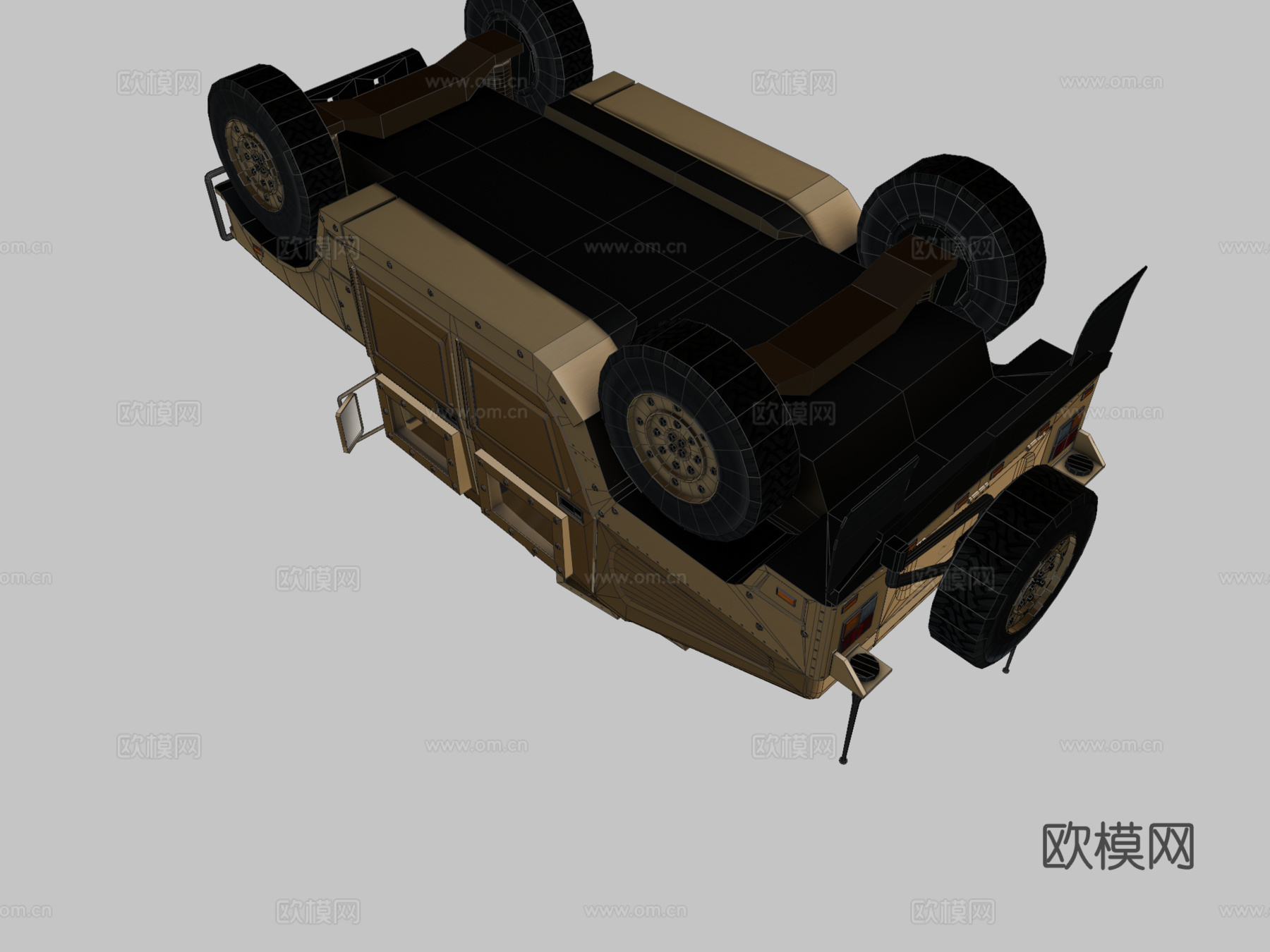 汽车 吉普车 军车3d模型