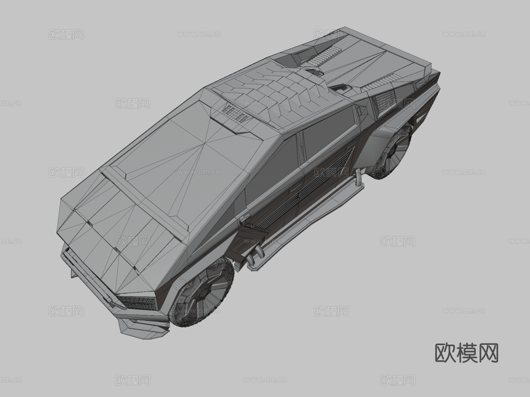 赛博汽车 卡车3d模型