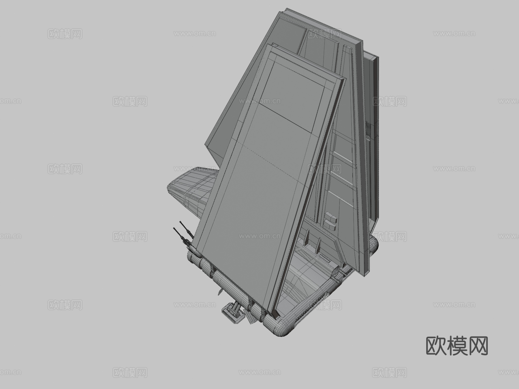 科幻飞船3d模型