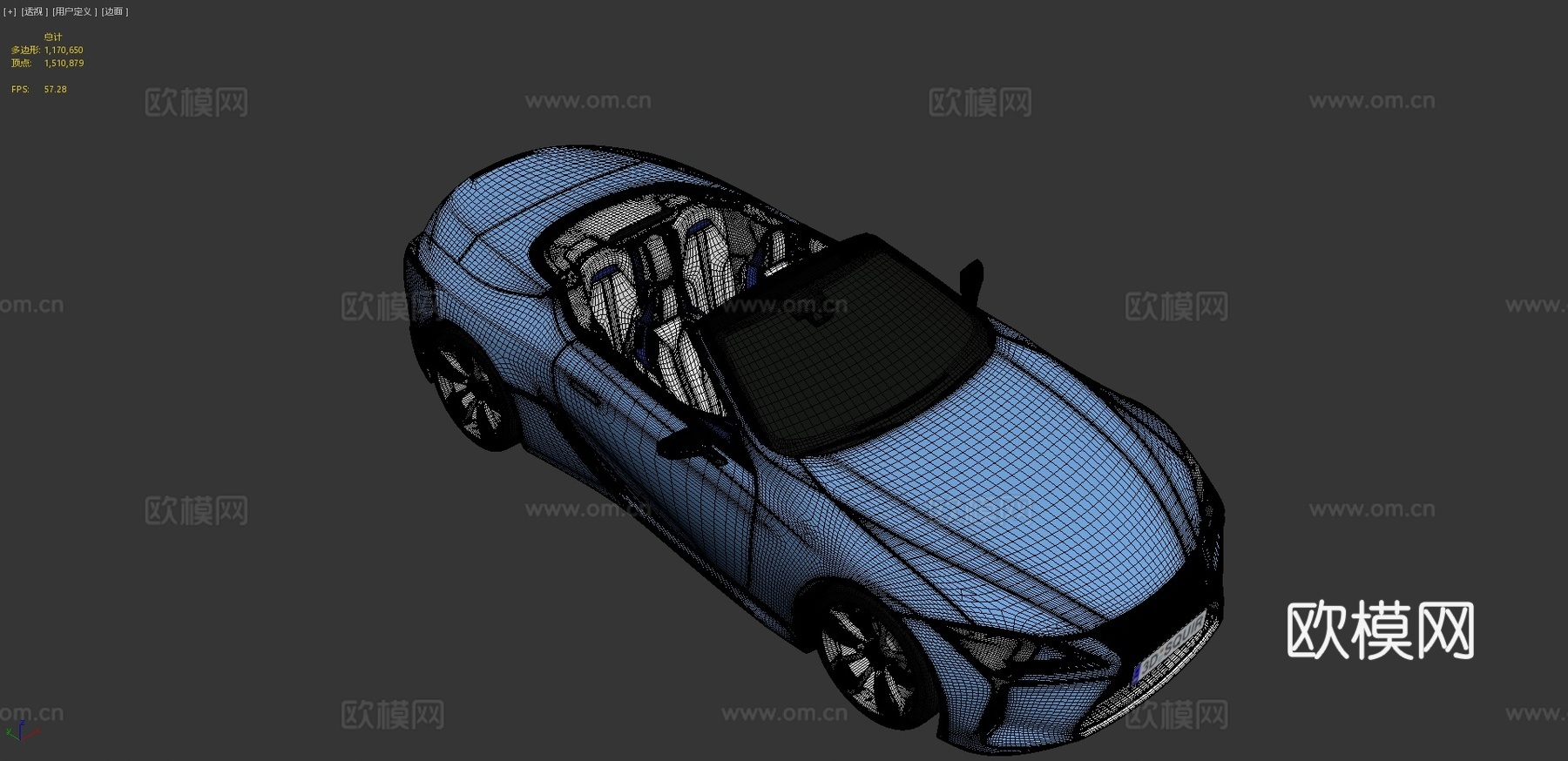 敞篷车3d模型