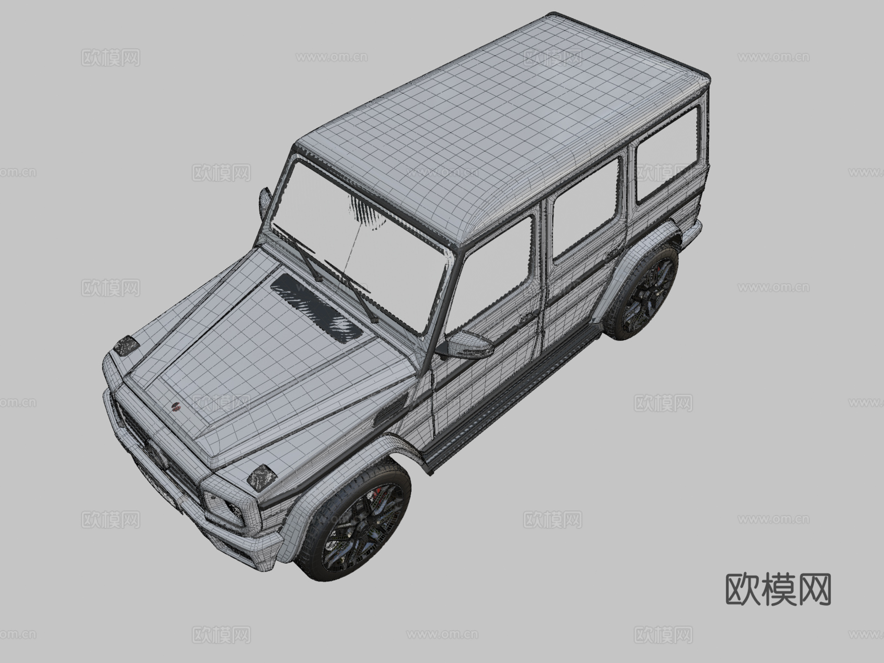 奔驰吉普车3d模型