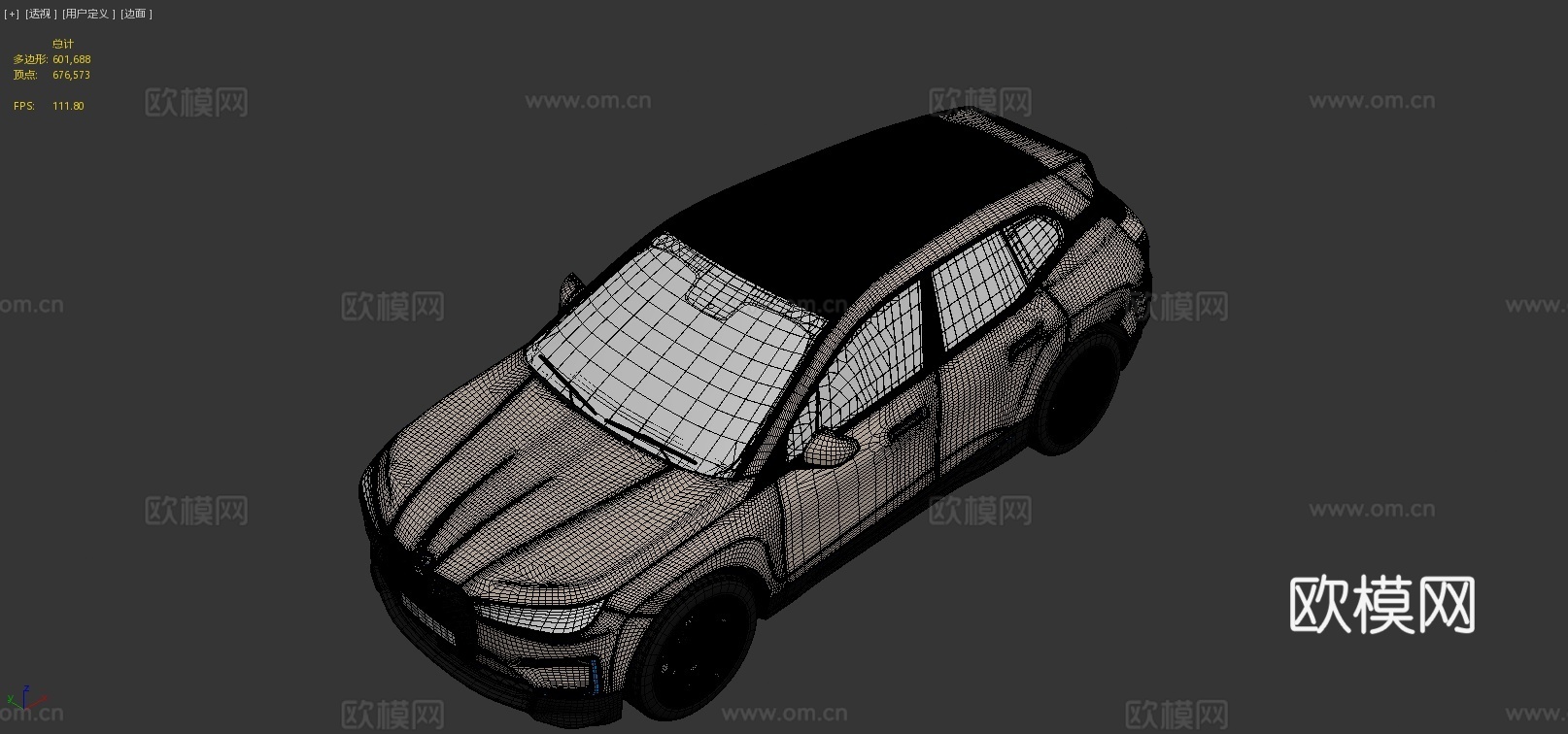 宝马IX汽车 轿车3d模型