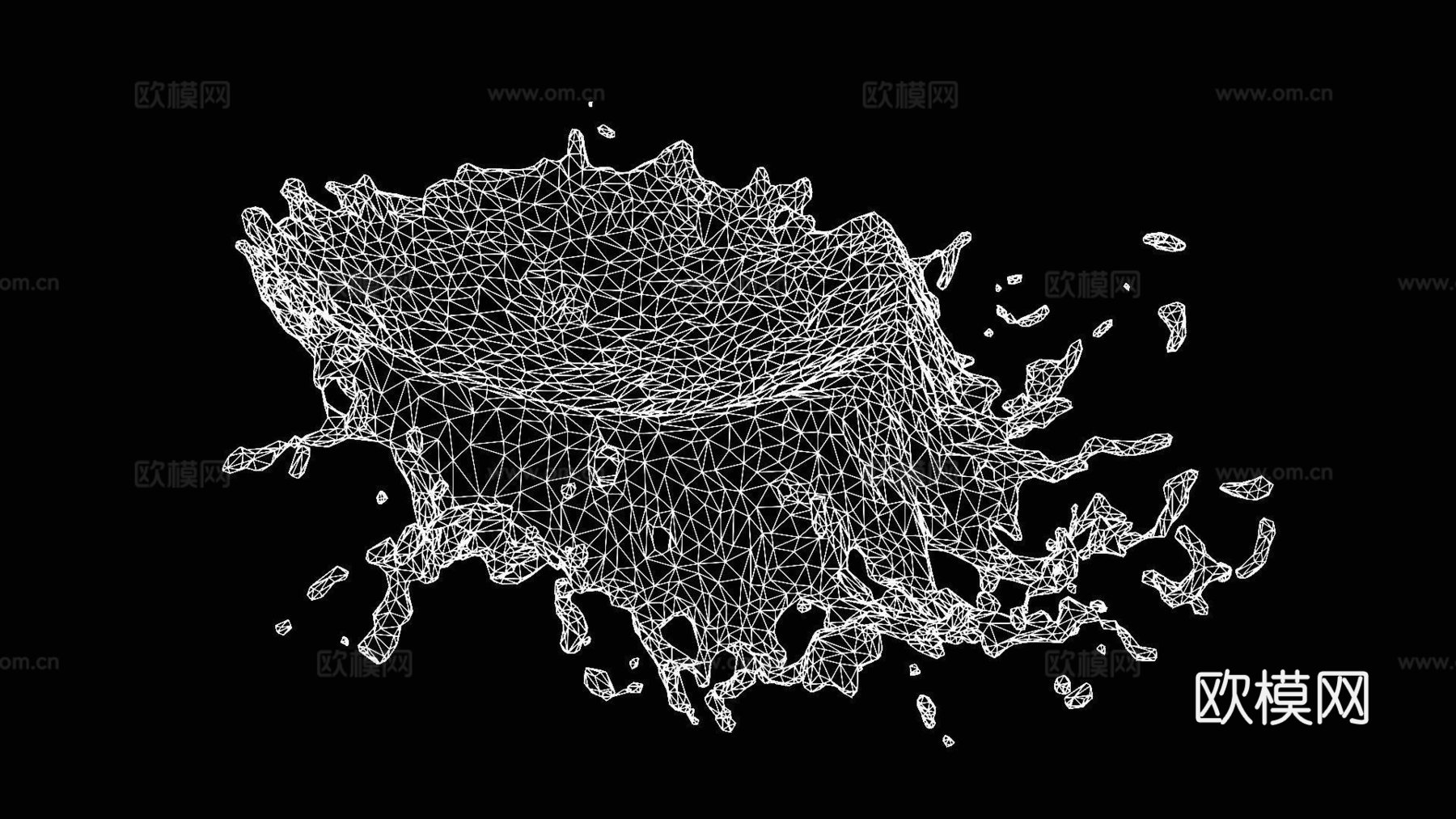 液体 流体 水体 水珠 水滴 水花 水渍 水流 浪花3d模型