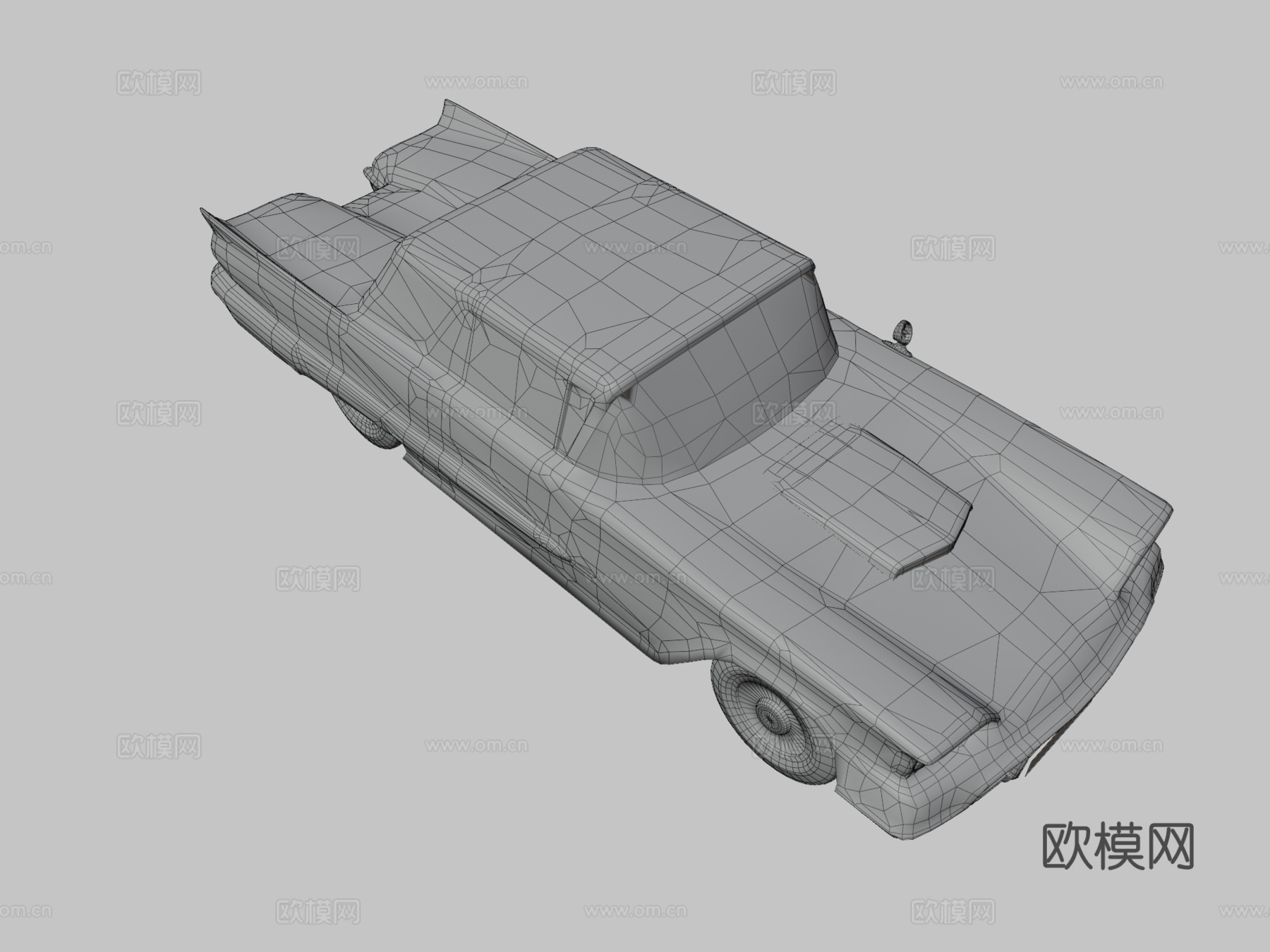 福特雷鸟轿跑3d模型