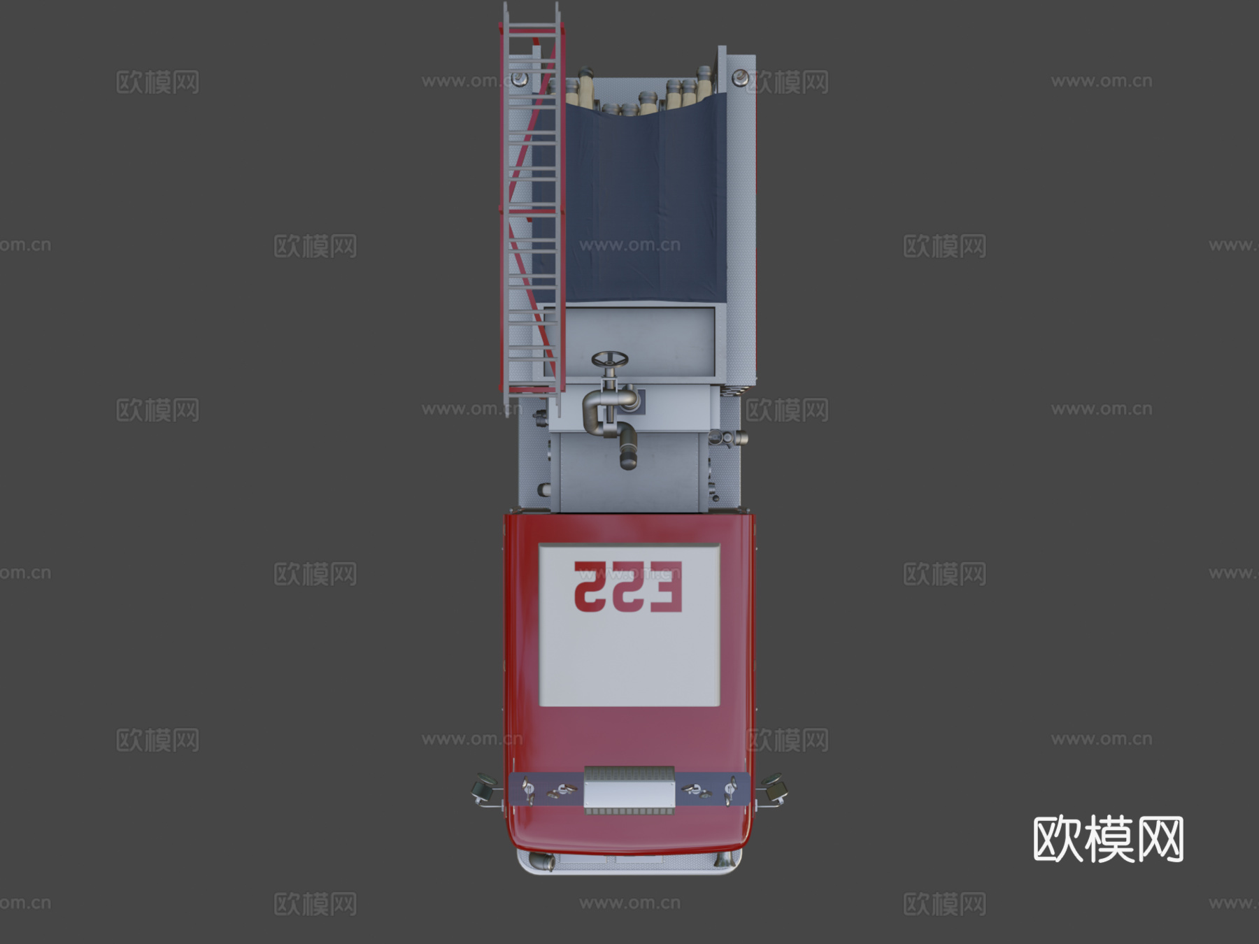 掠夺者泵消防车3d模型