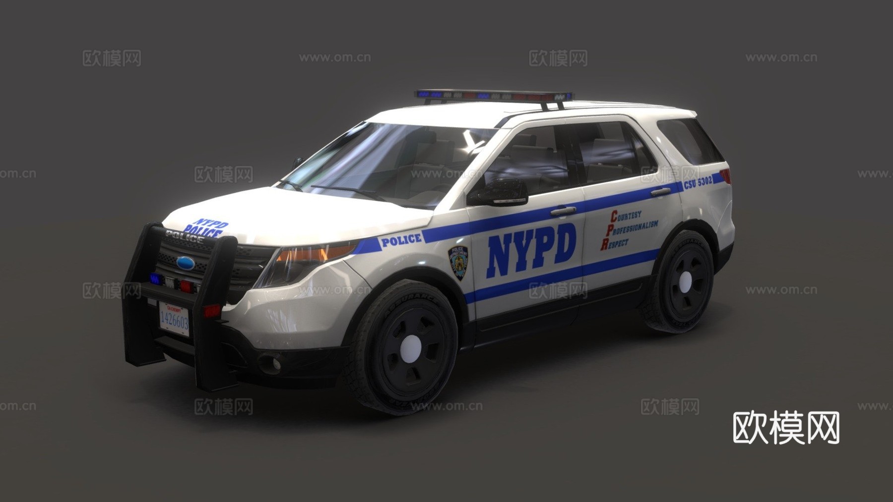 纽约警车3d模型