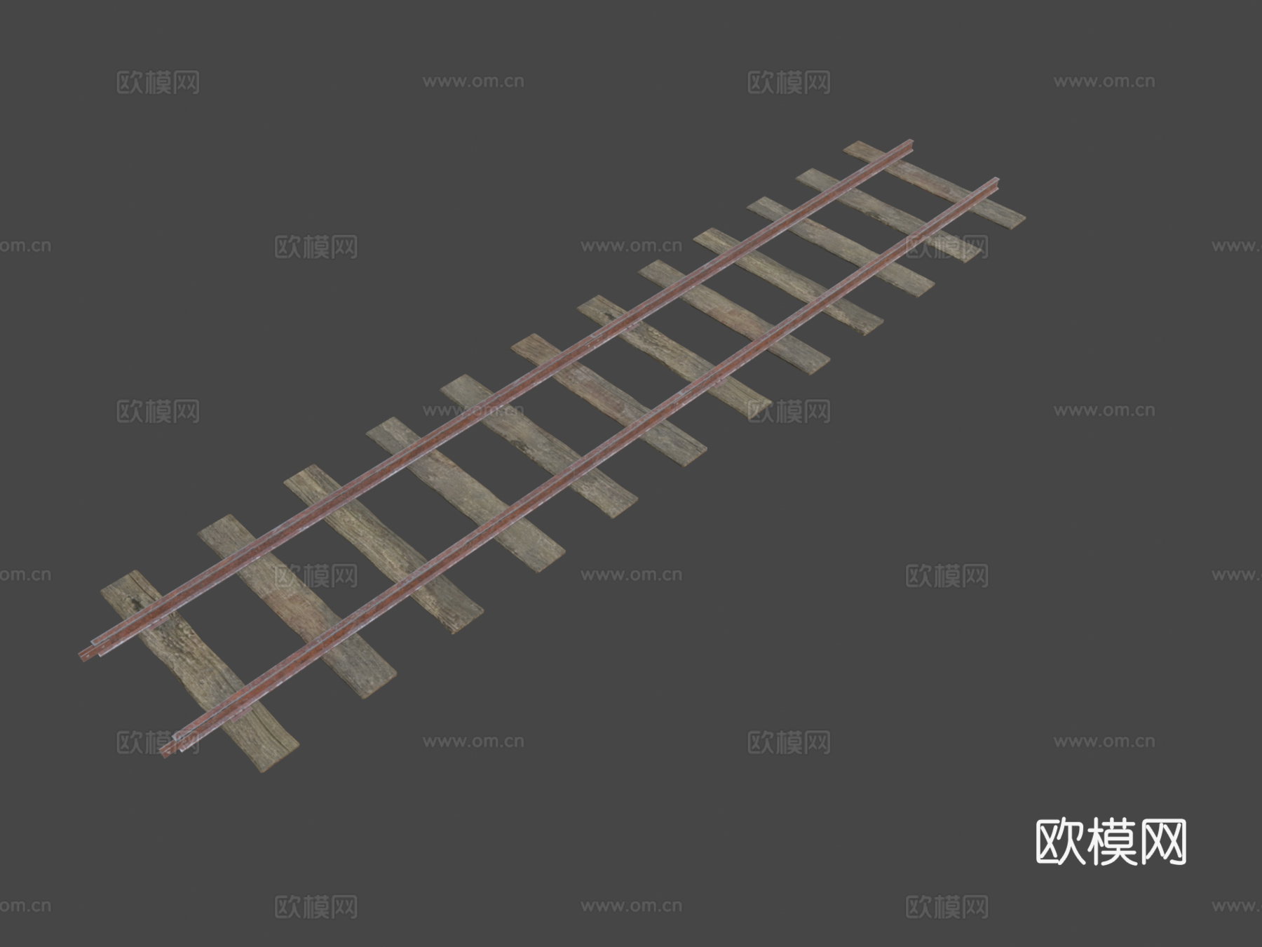 火车轨道3d模型