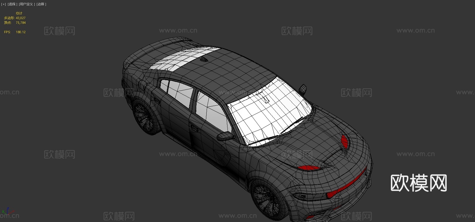 道奇汽车 轿车3d模型