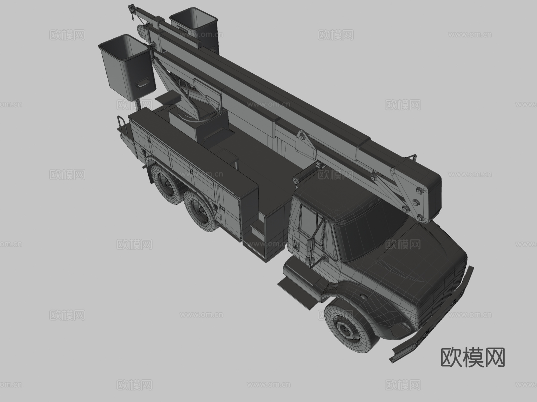 工程卡车3d模型