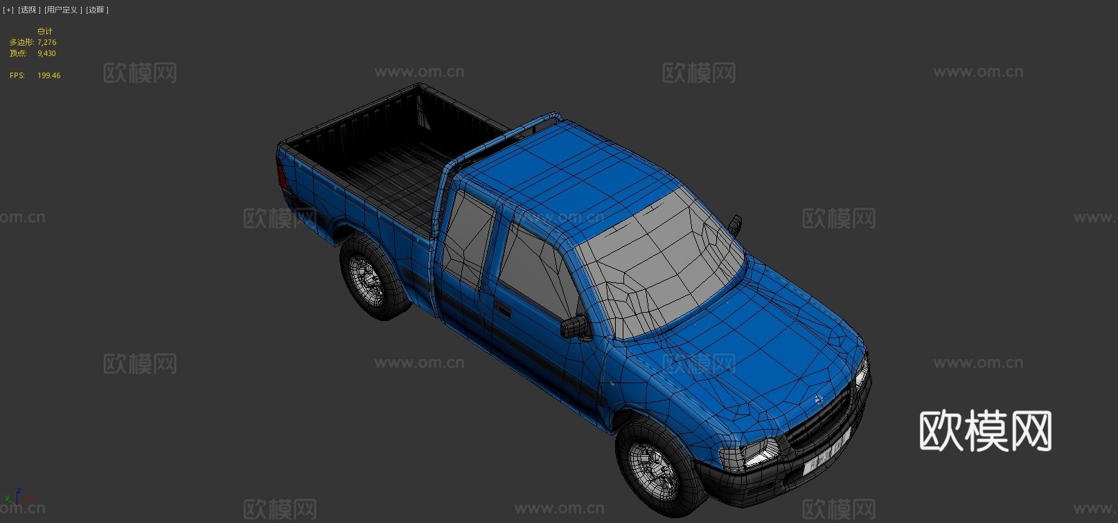 皮卡车3d模型