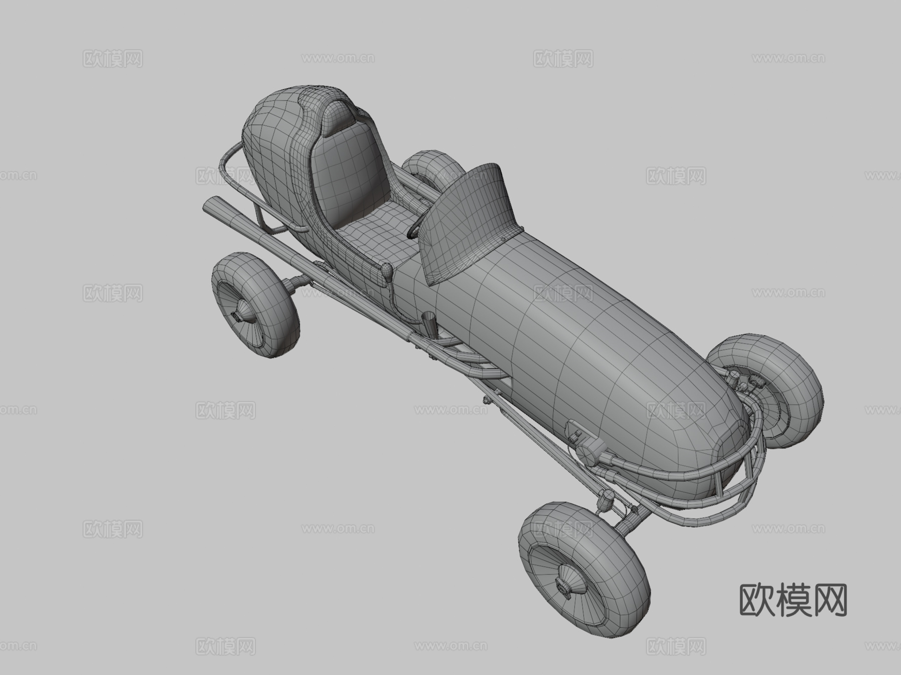 旧赛车3d模型