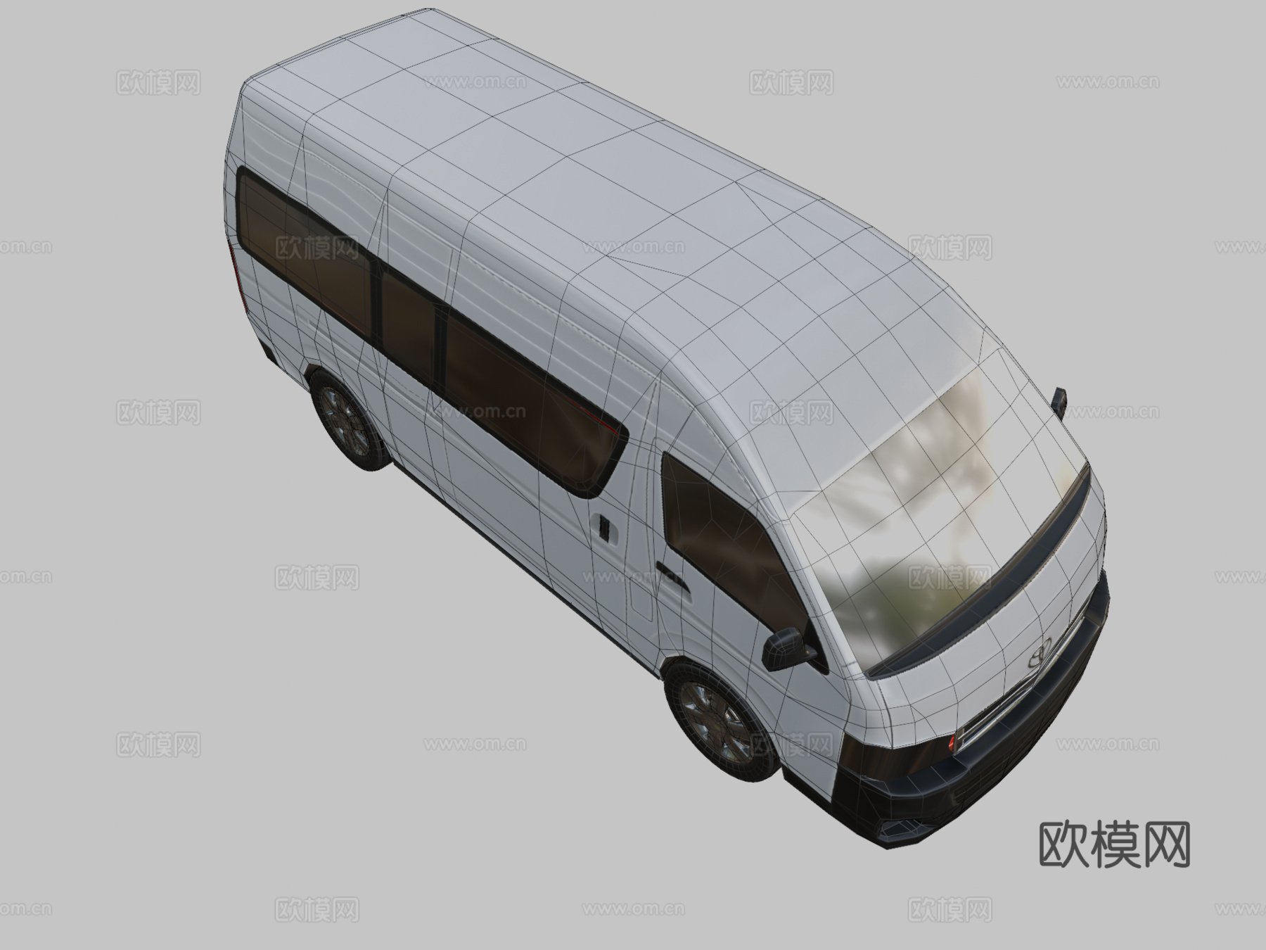 丰田汽车 面包车3d模型