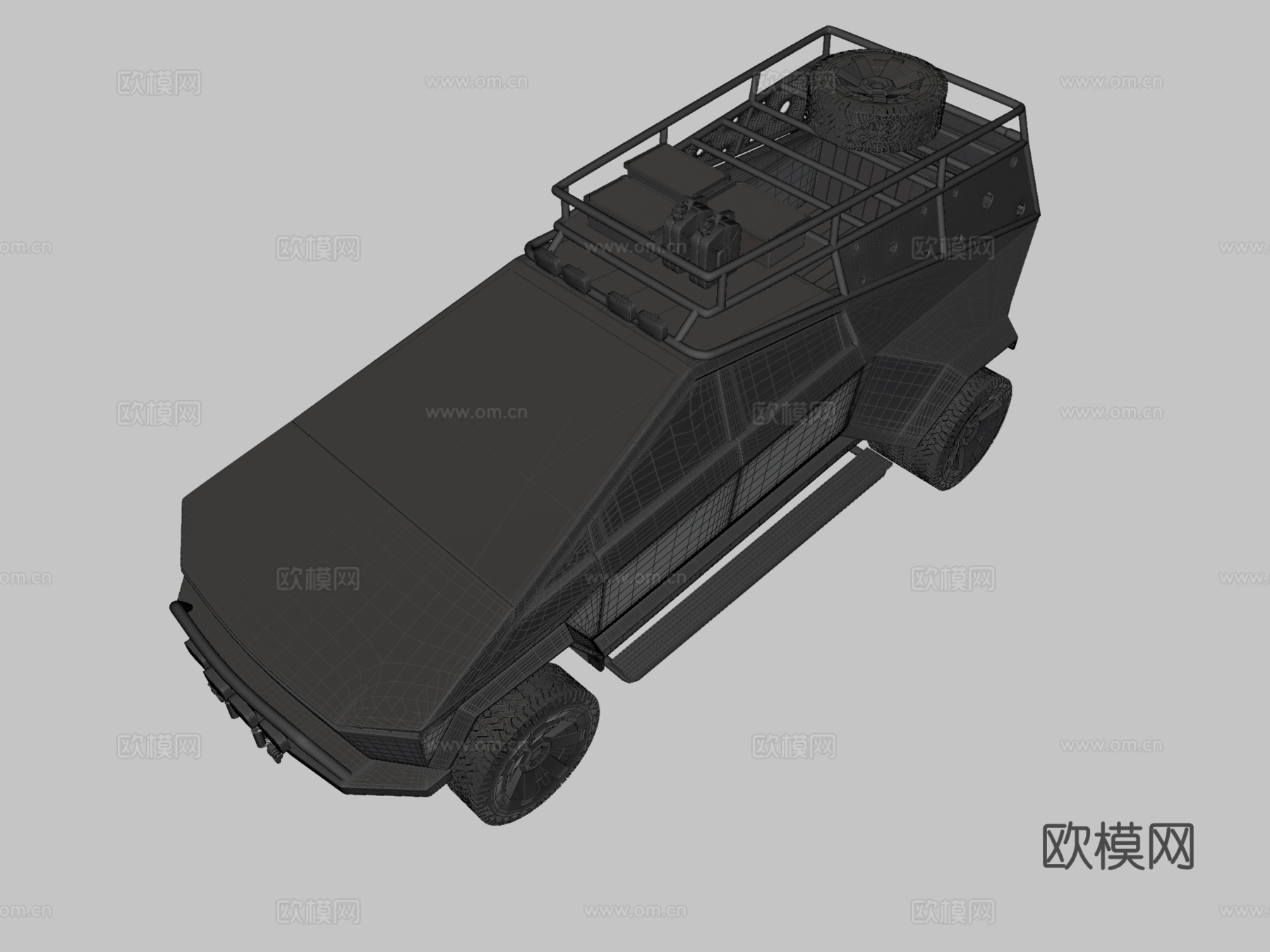 越野特斯拉3d模型