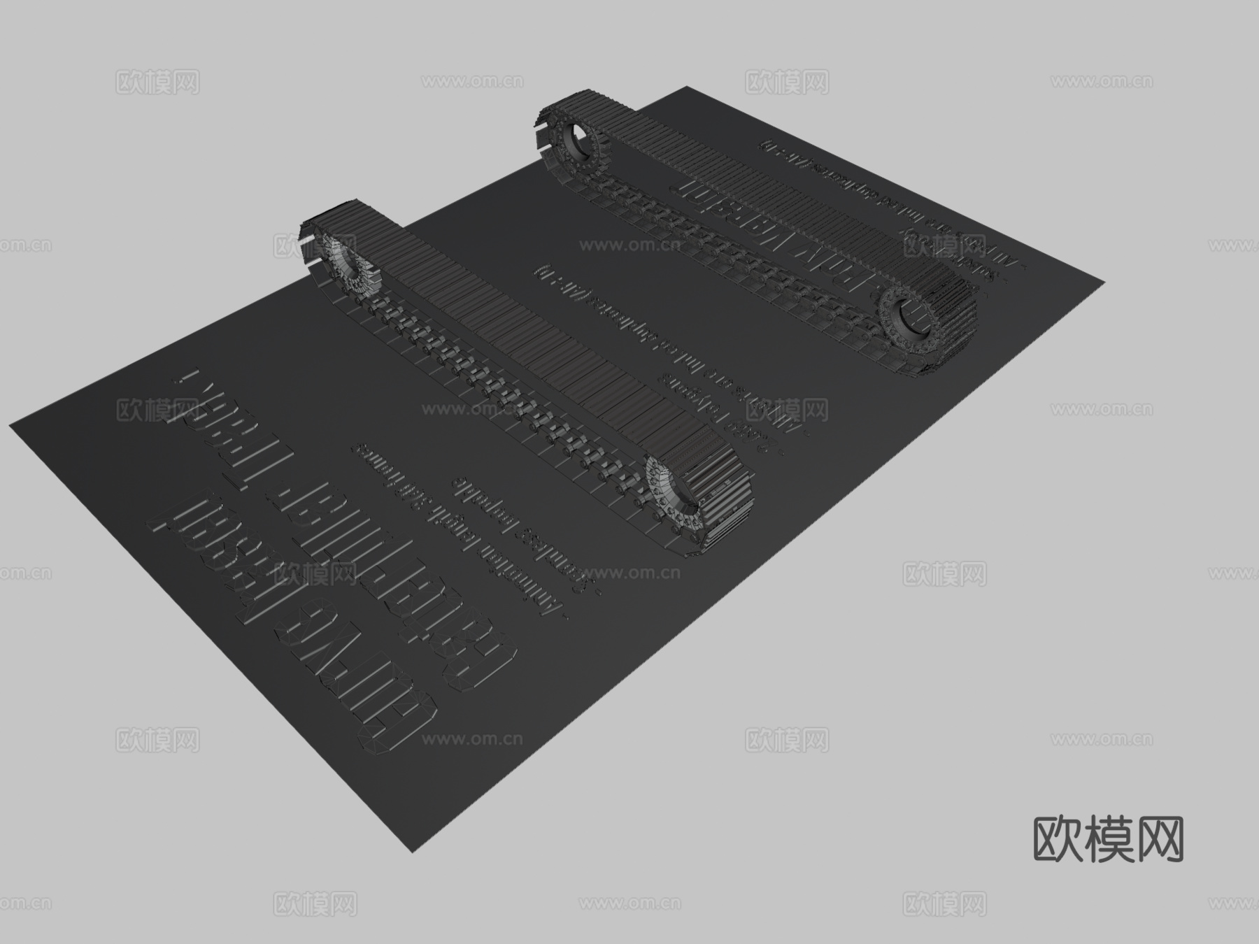 卡特彼勒履带3d模型