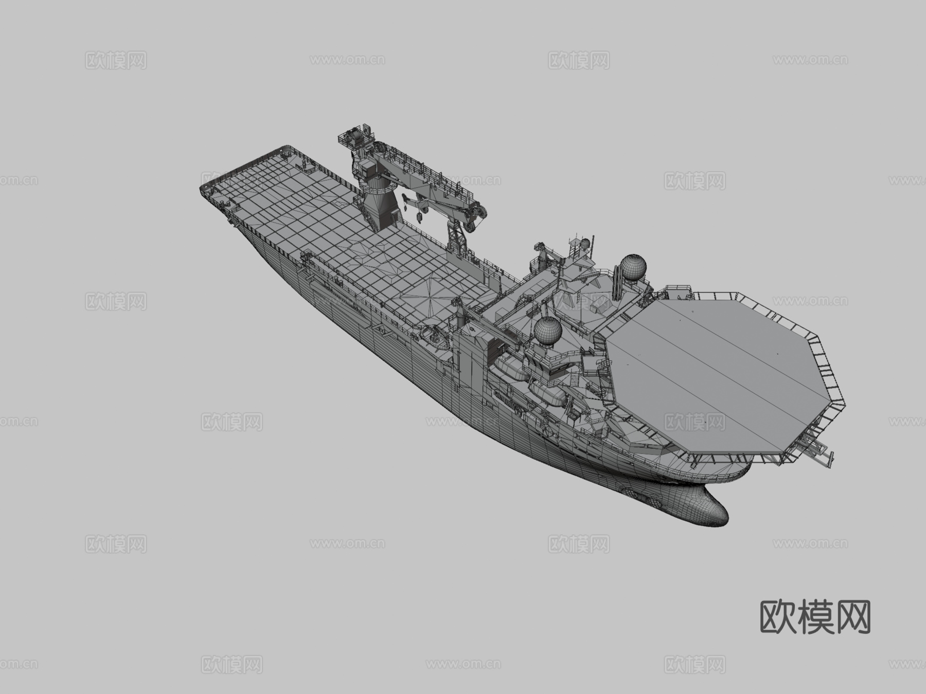 海上供应船3d模型