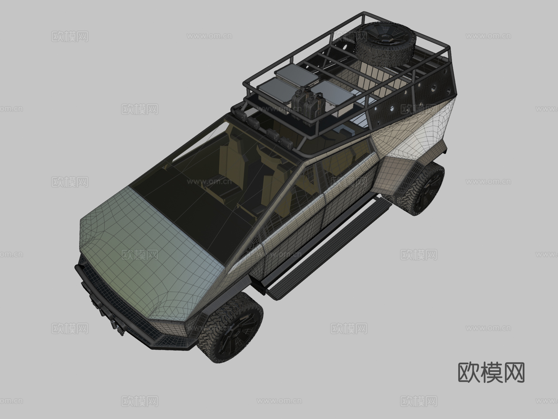 越野特斯拉3d模型