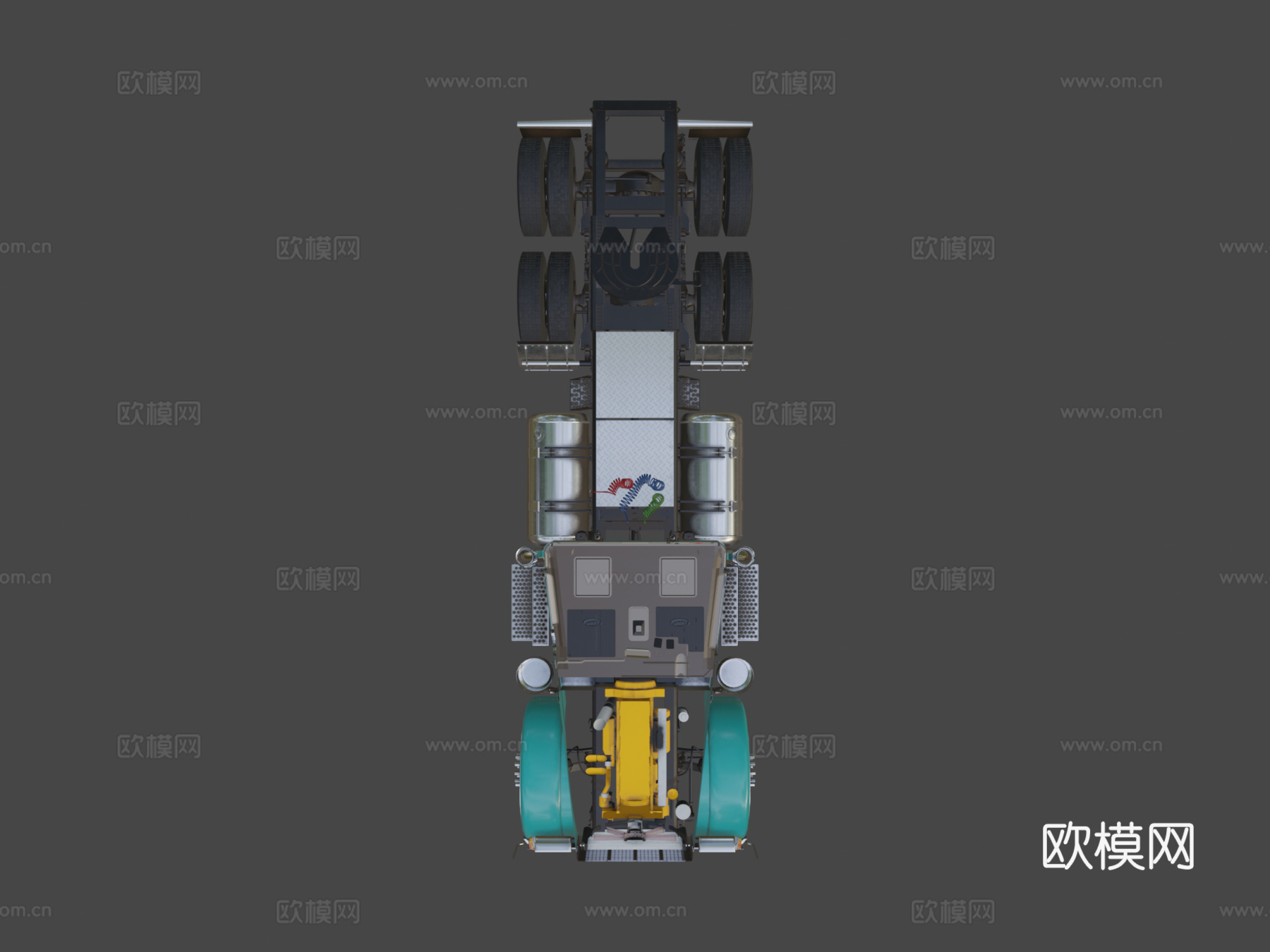 汽车 半挂卡车3d模型