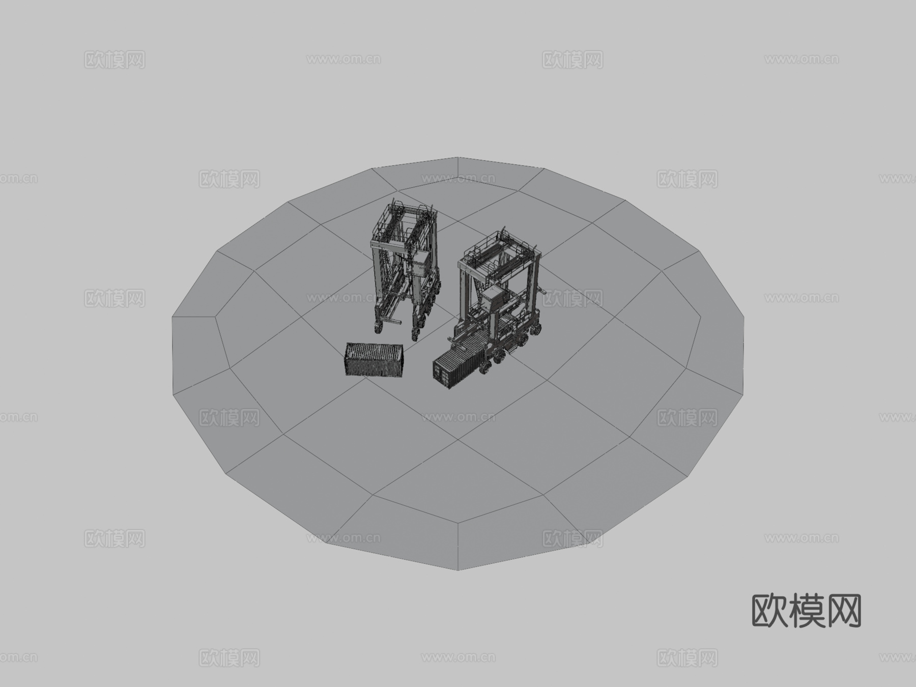 起重机 塔吊3d模型