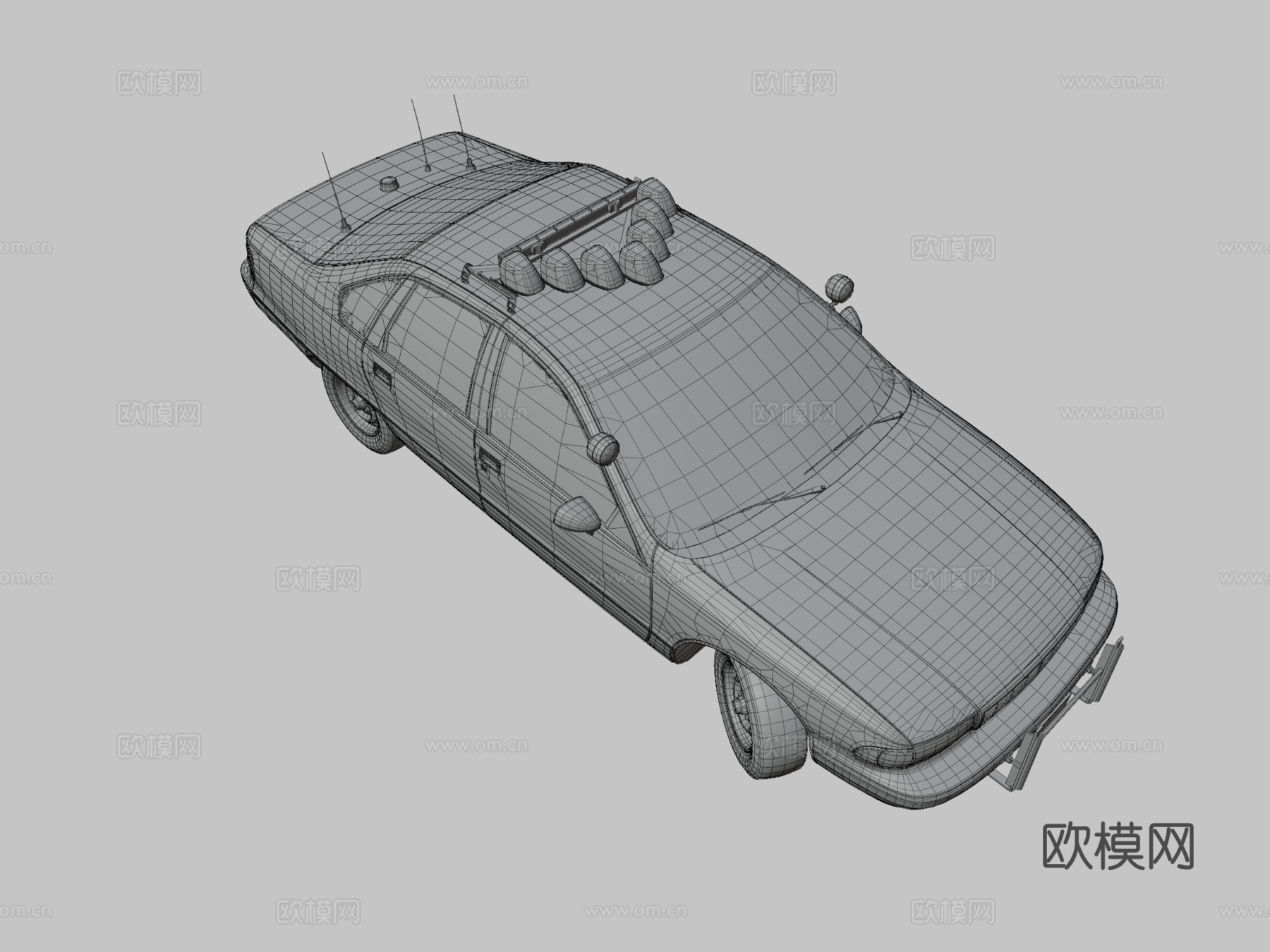 通用警车3d模型