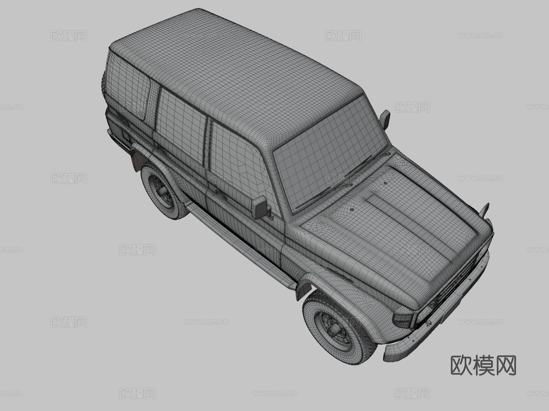 丰田越野车3d模型