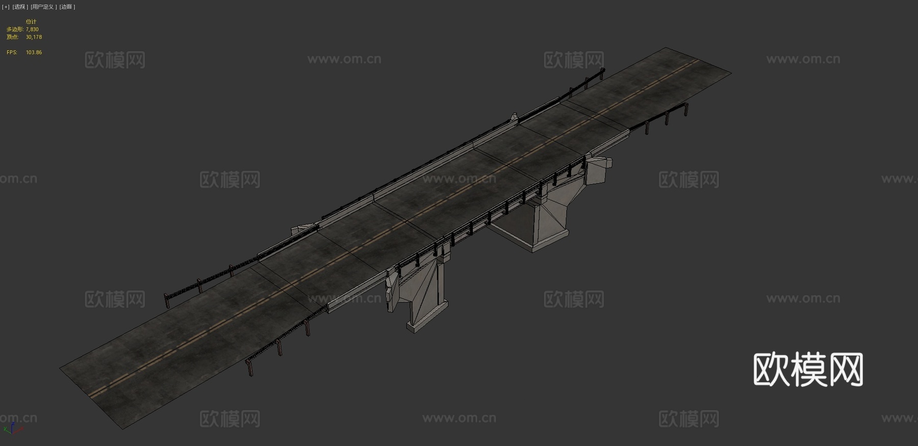 高速公路 道路桥3d模型