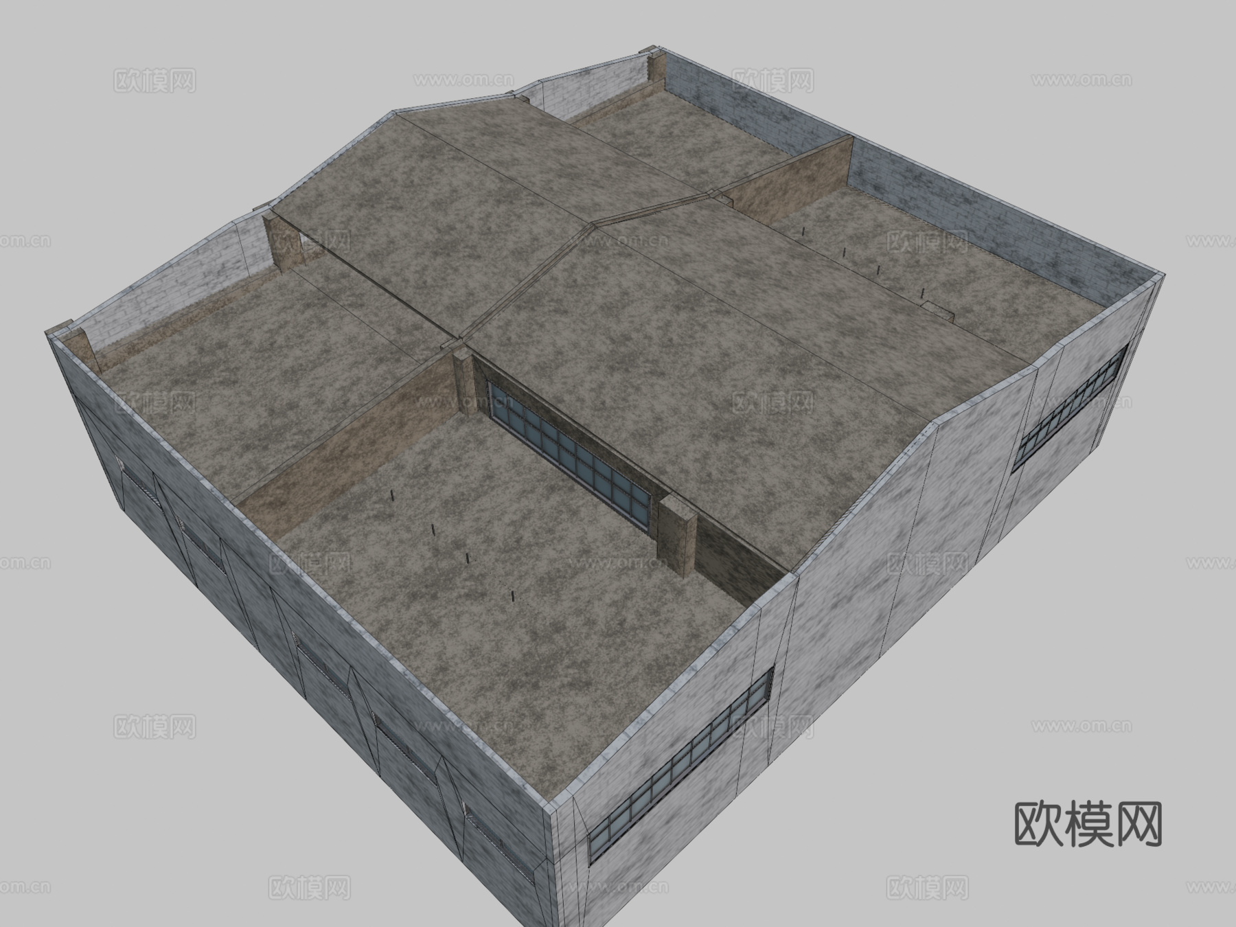 车库 仓库3d模型