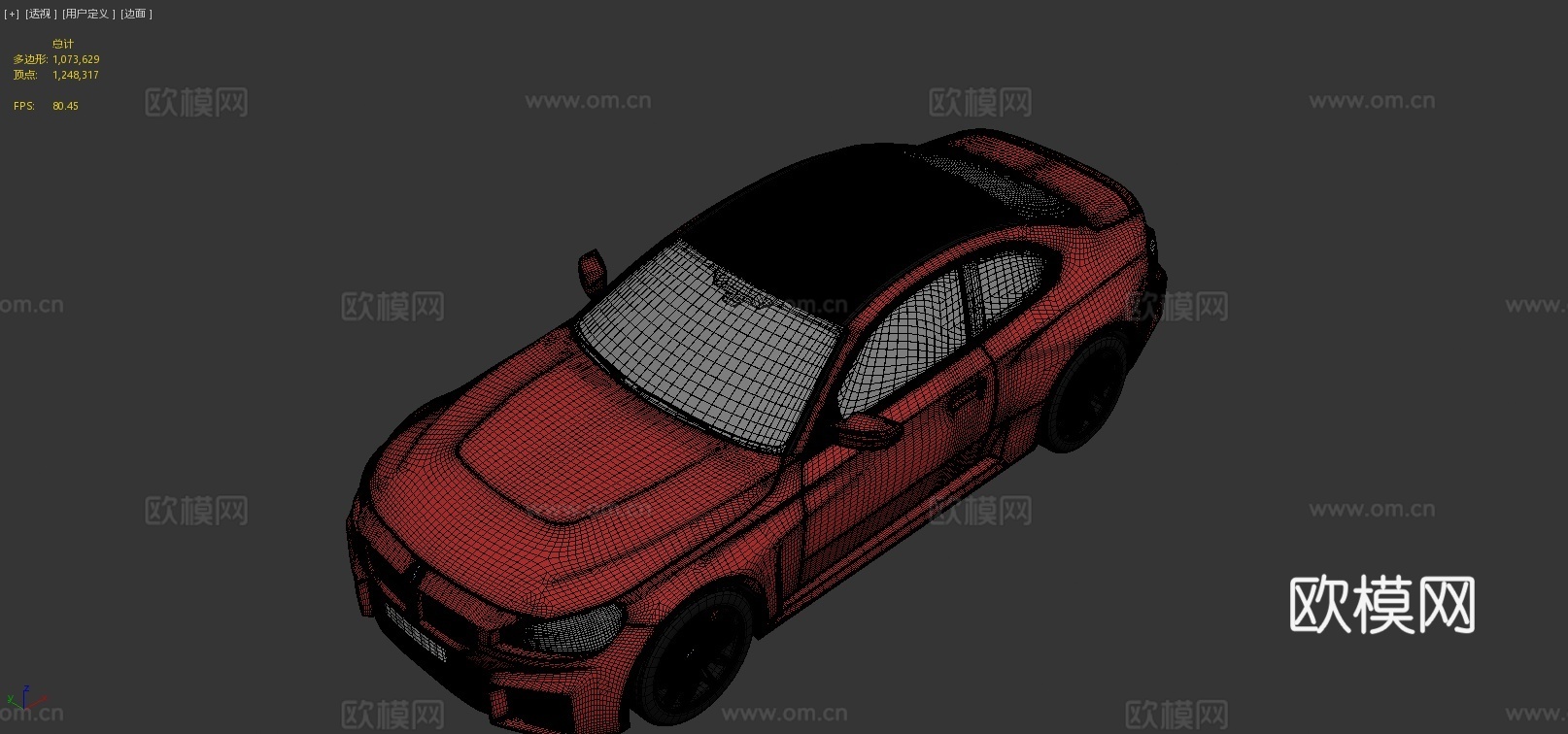 宝马M2汽车3d模型下载（渲染图4）