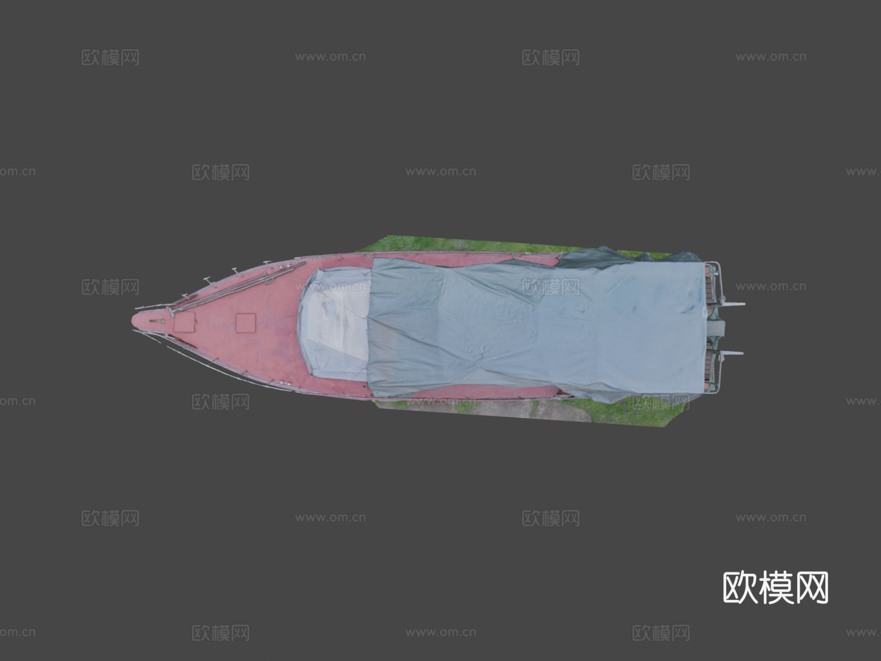 干船坞的船3d模型