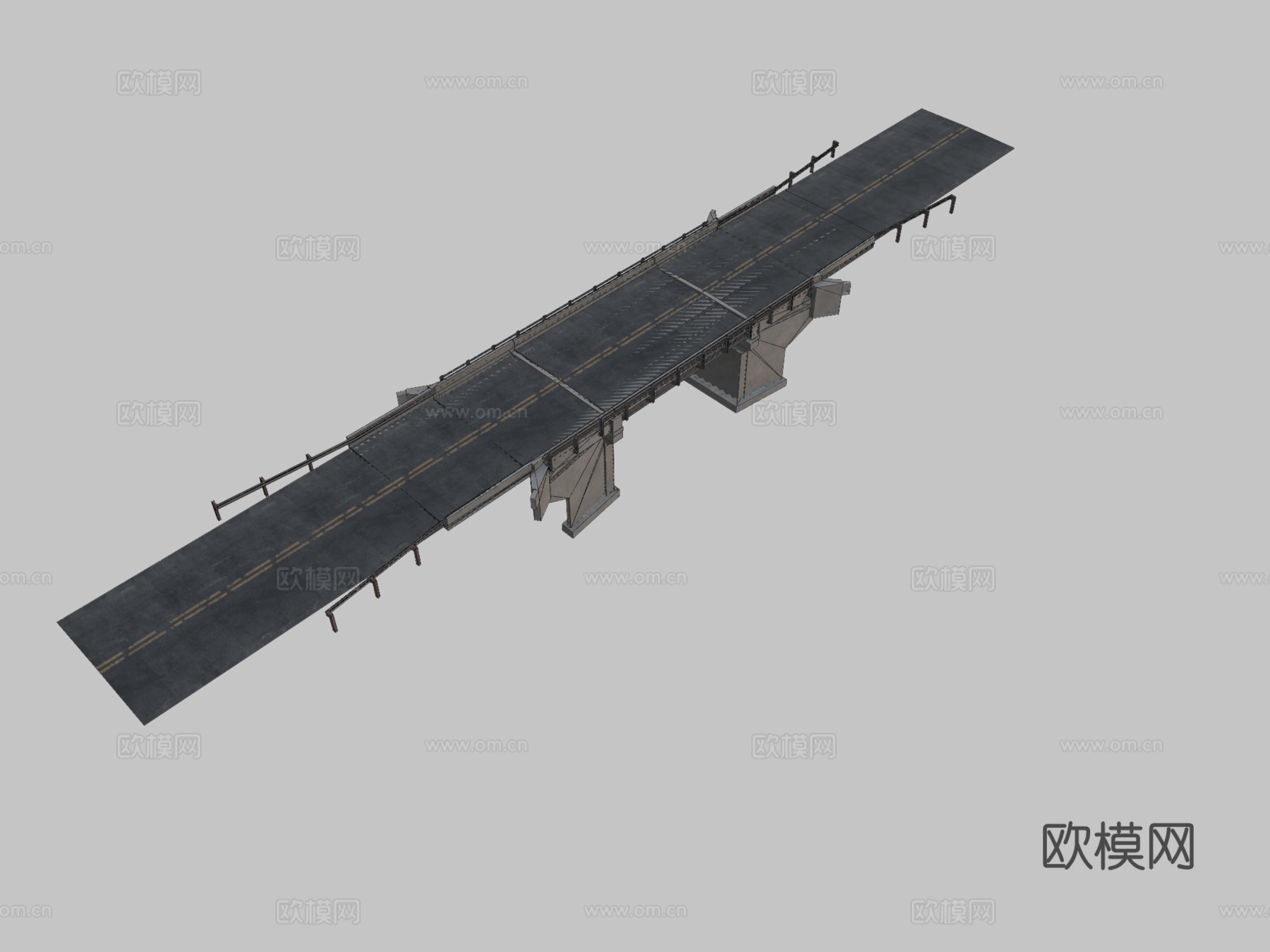 高速公路 道路桥3d模型